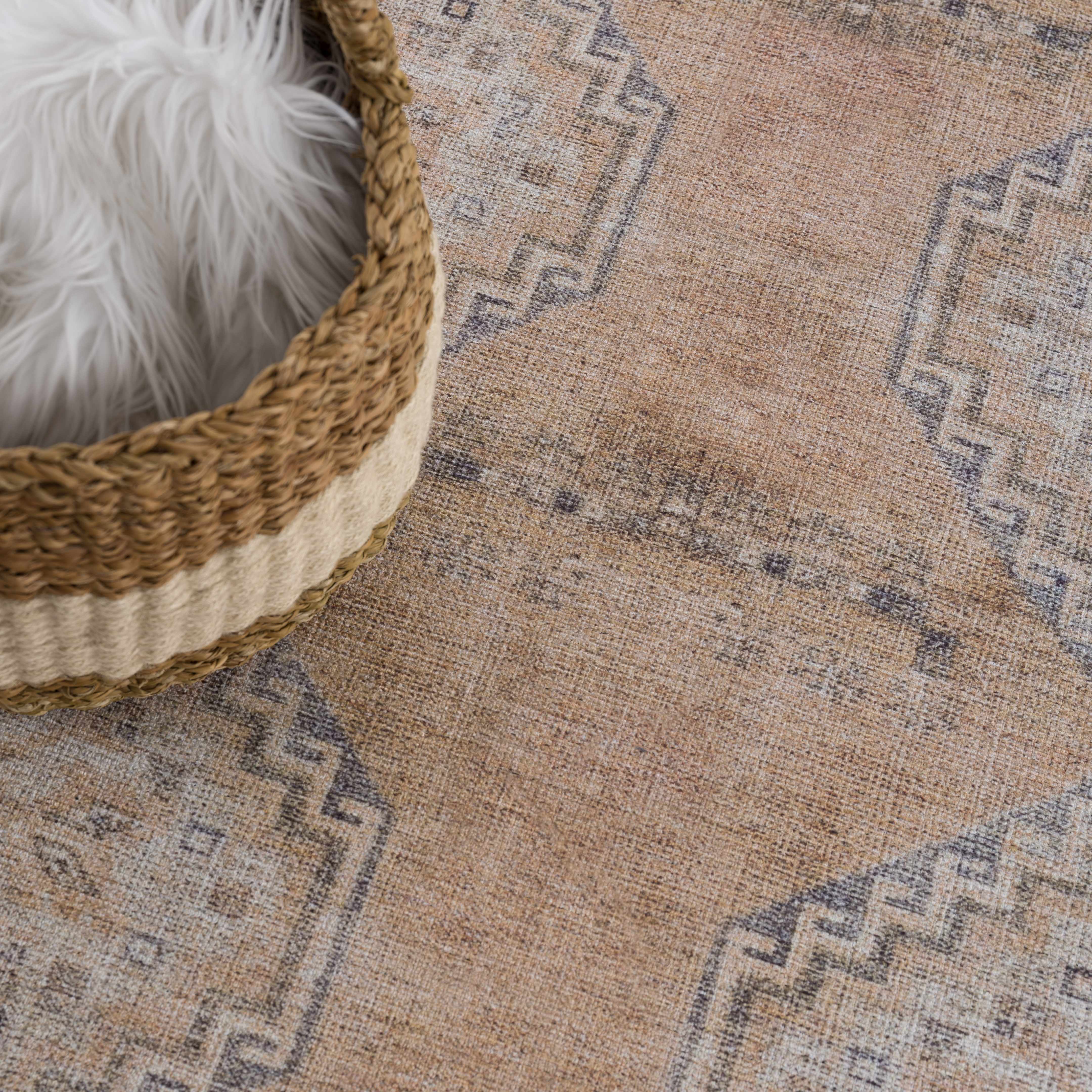 Carrabelle Peach Washable Area Rug - Clearance - Image 16