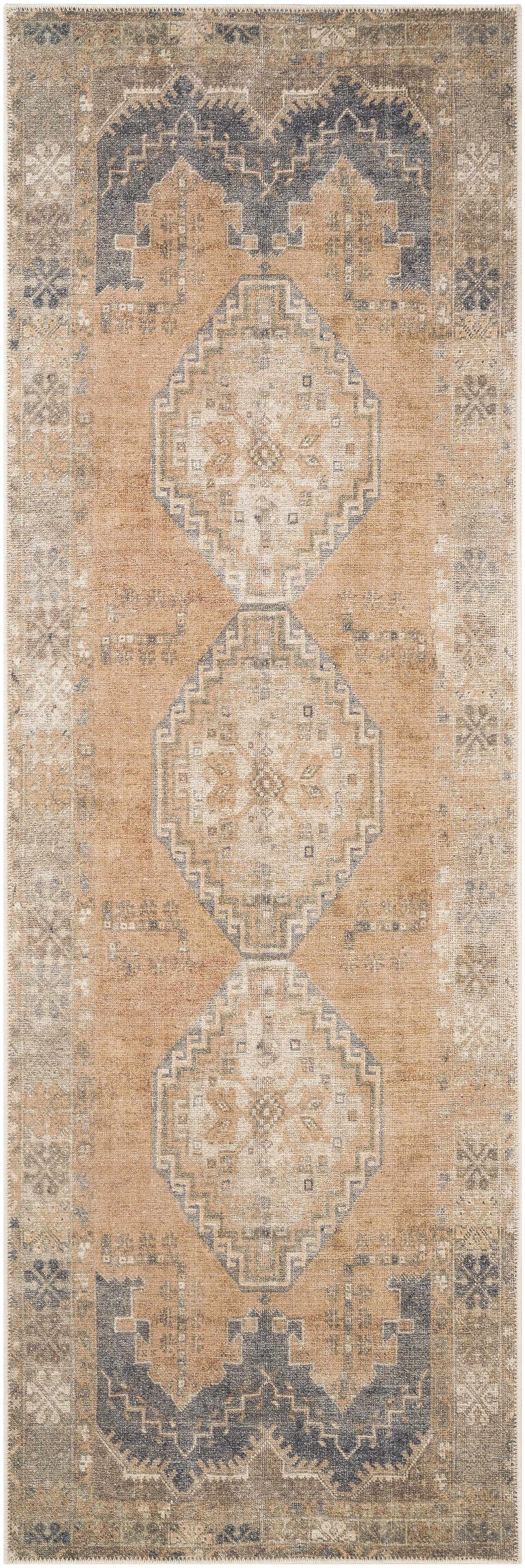 Carrabelle Peach Washable Area Rug - Clearance - Image 18