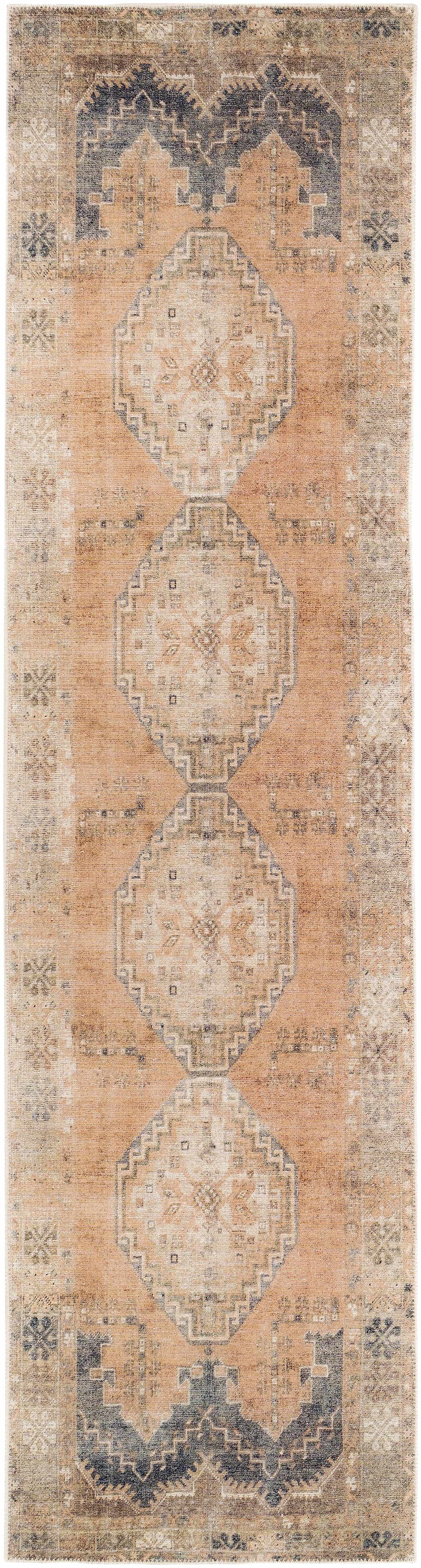 Carrabelle Peach Washable Area Rug - Clearance - Image 19