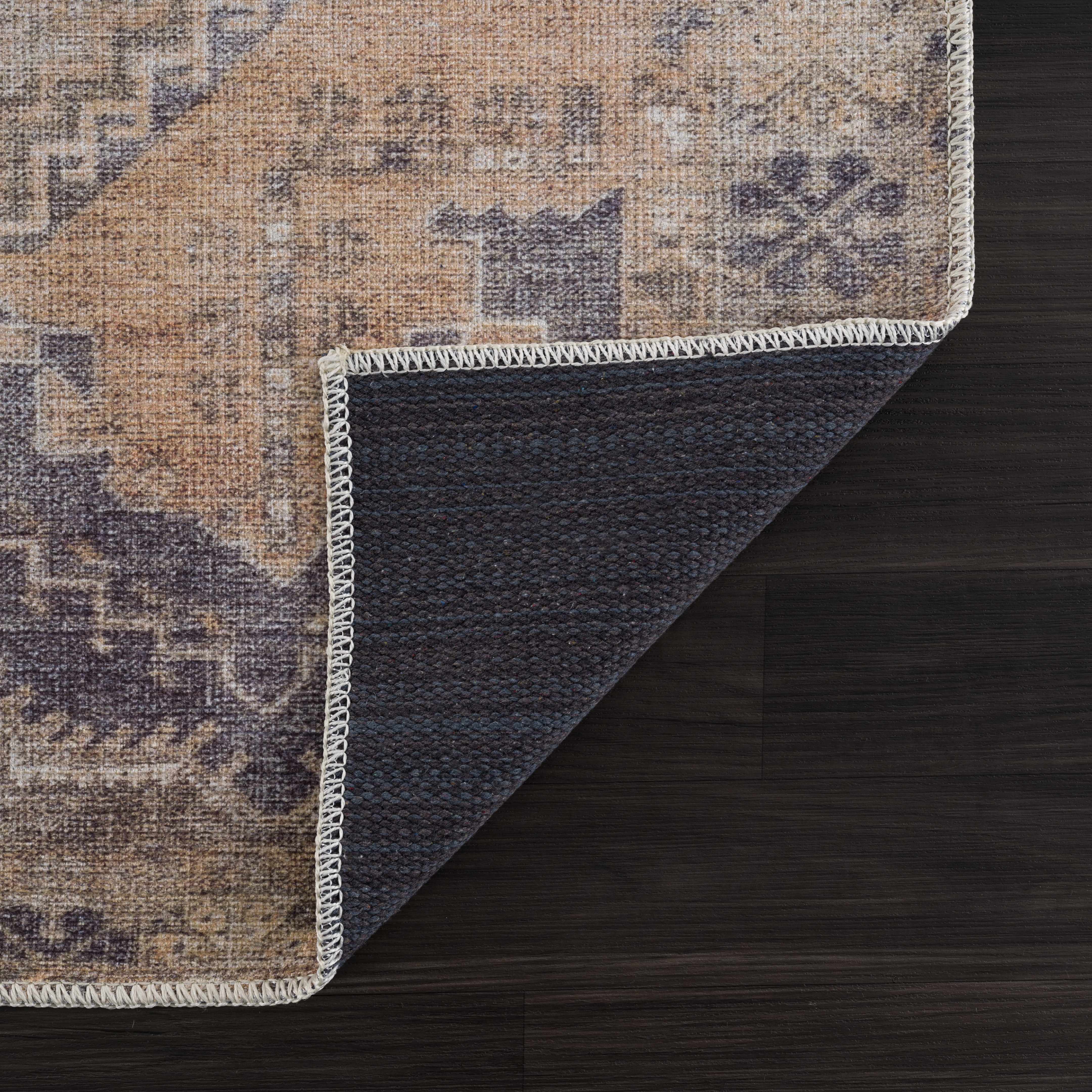 Carrabelle Peach Washable Area Rug - Clearance - Image 7