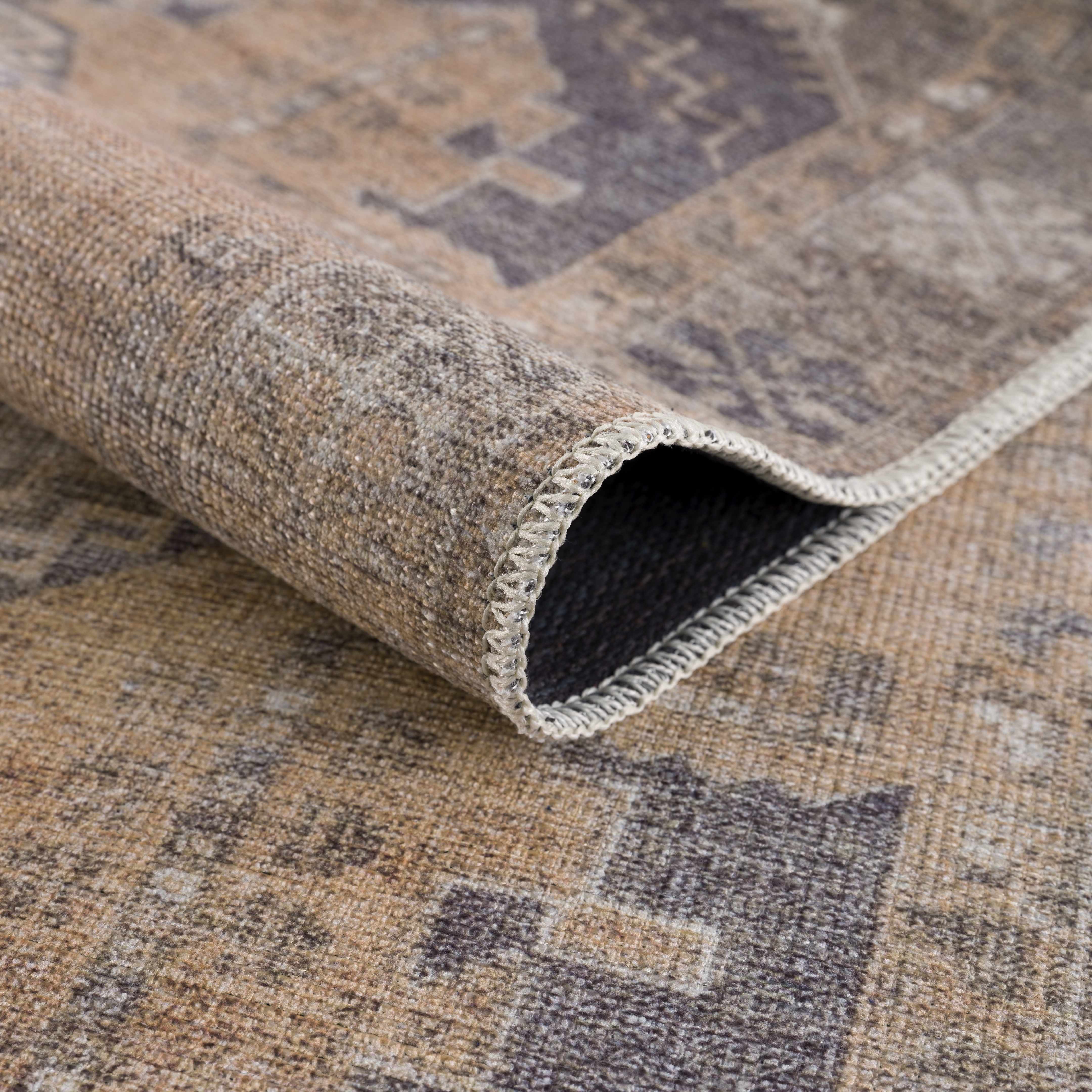 Carrabelle Peach Washable Area Rug - Clearance - Image 9