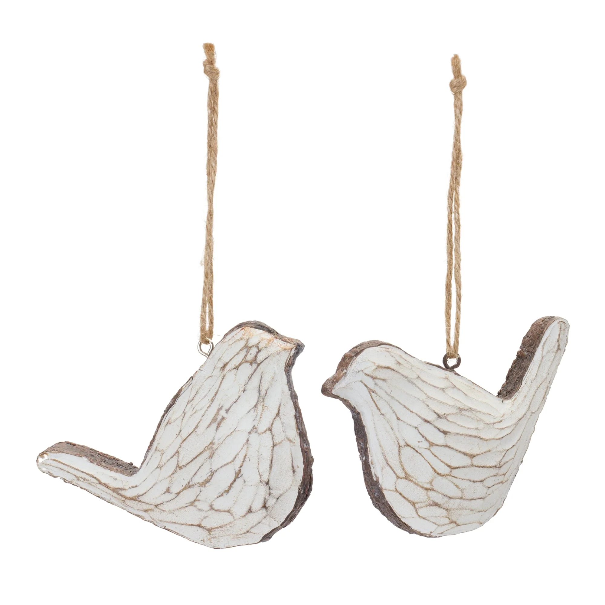 Carved Bird Ornament (Set of 12) - Image 2