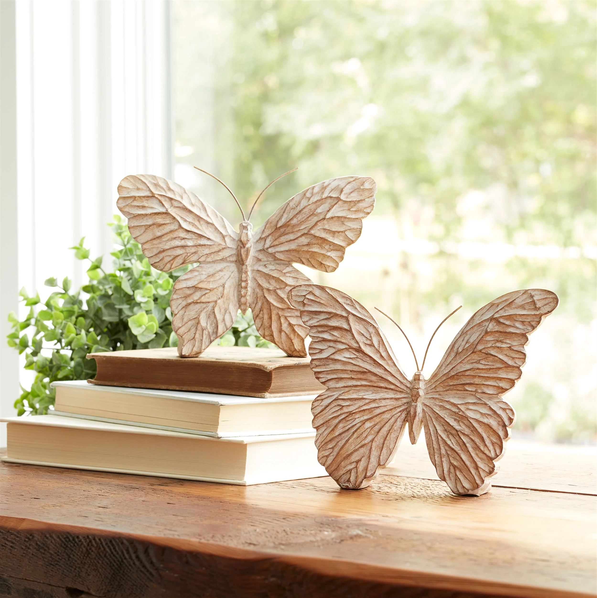 Carved Butterfly Shelf Sitter (Set of 4) - Image 4