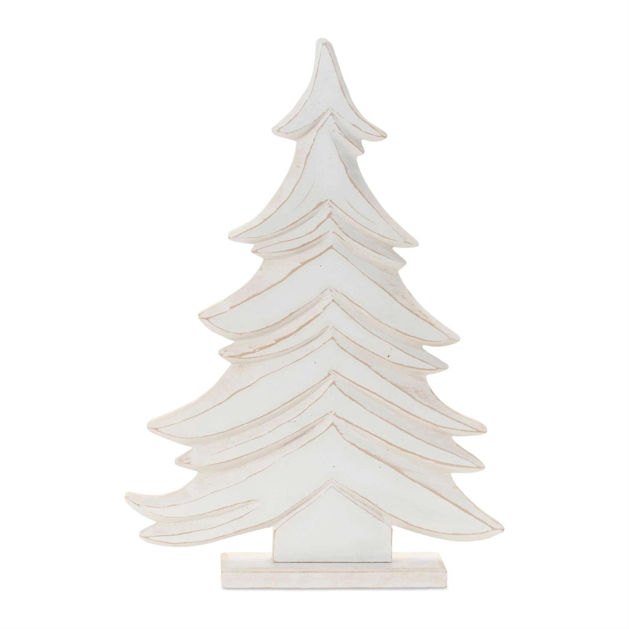 Carved Wood Pine Tree (Set of 2) - Image 2