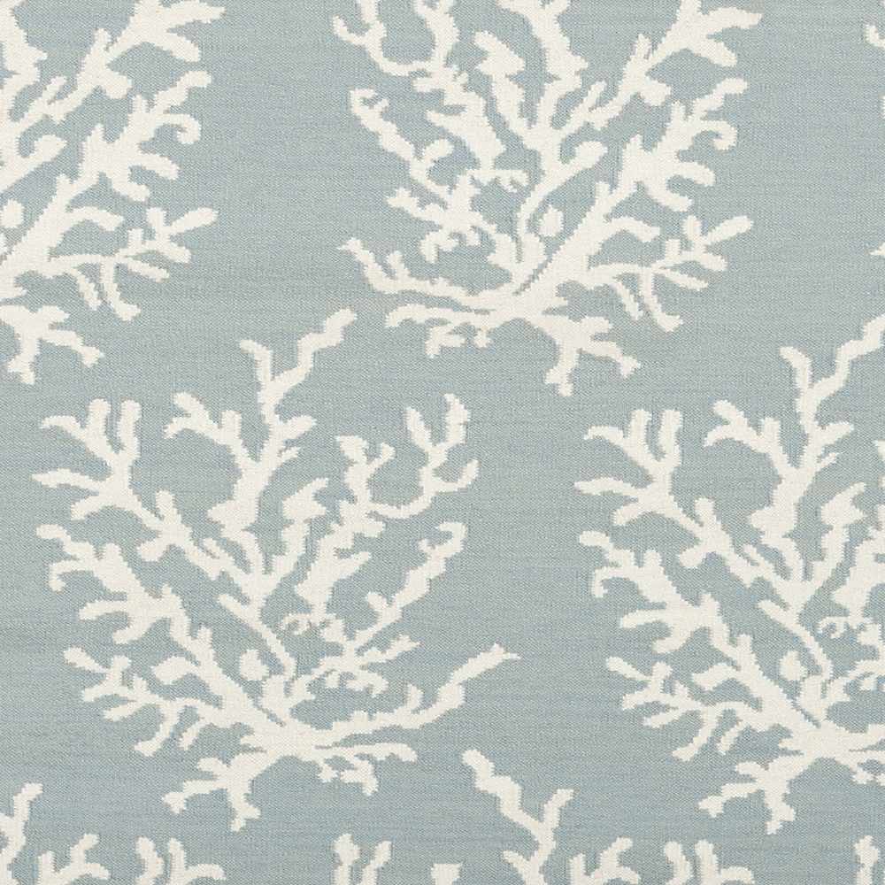 Carversville Ice Blue Botanical Wool Rug - Clearance - Image 6
