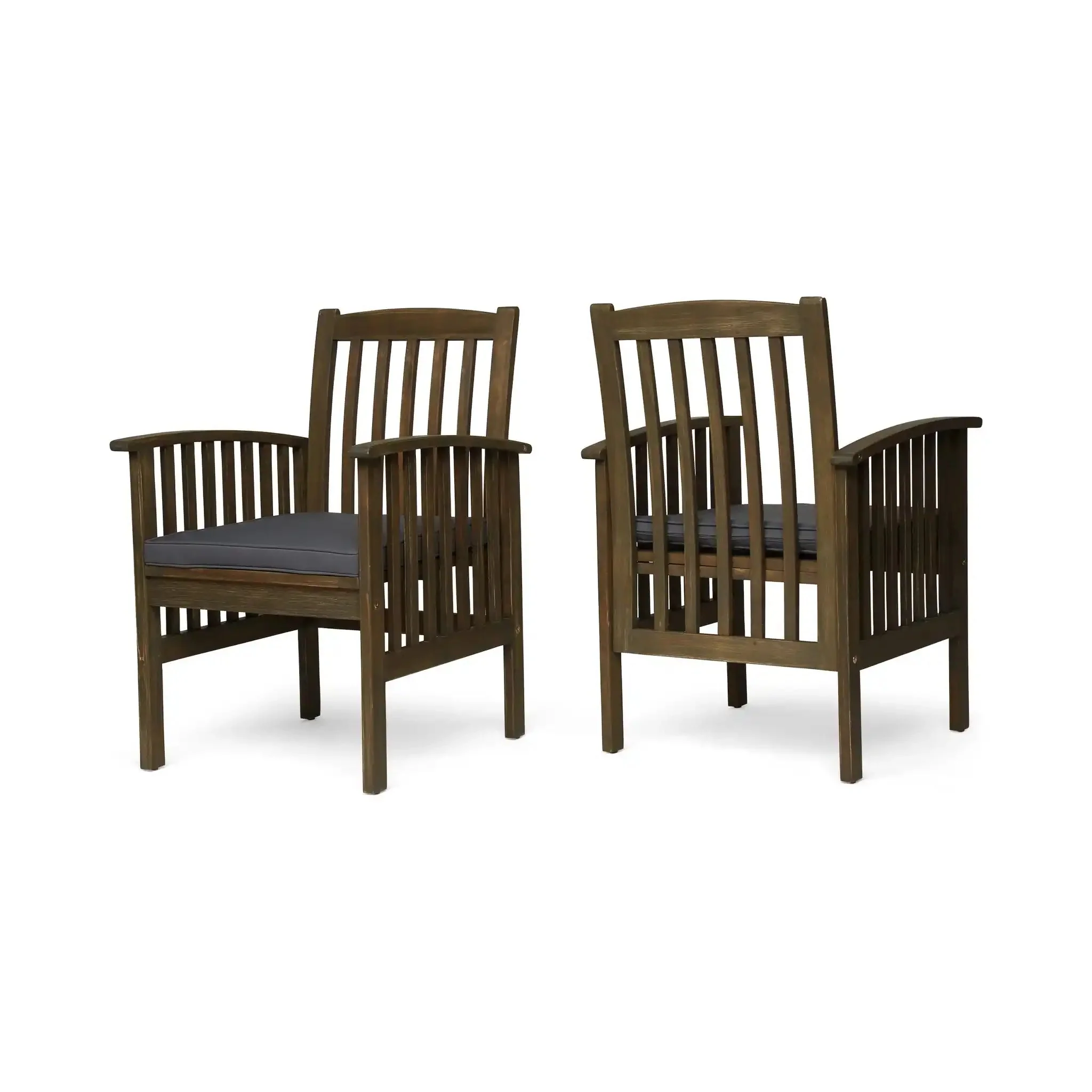 Casa - Acacia Dining Chair Set With Cushions, - Image 2