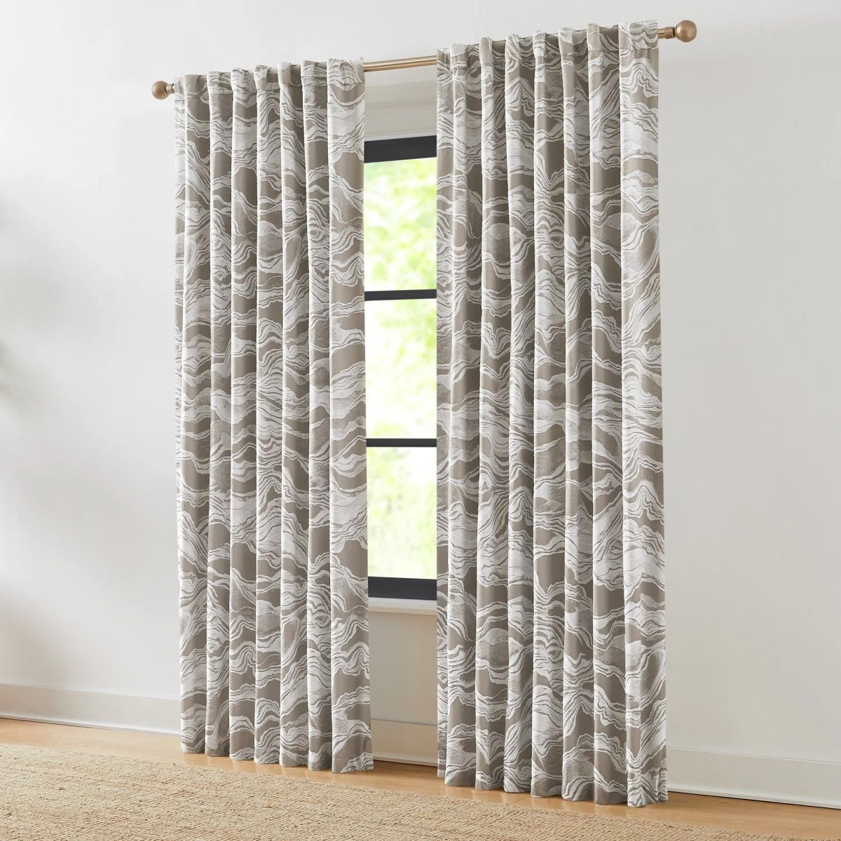 Cascade Wave Blackout Window Curtain Panels - Image 11