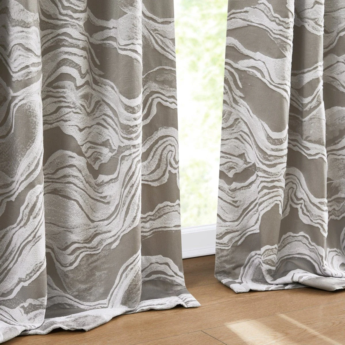 Cascade Wave Blackout Window Curtain Panels - Image 13