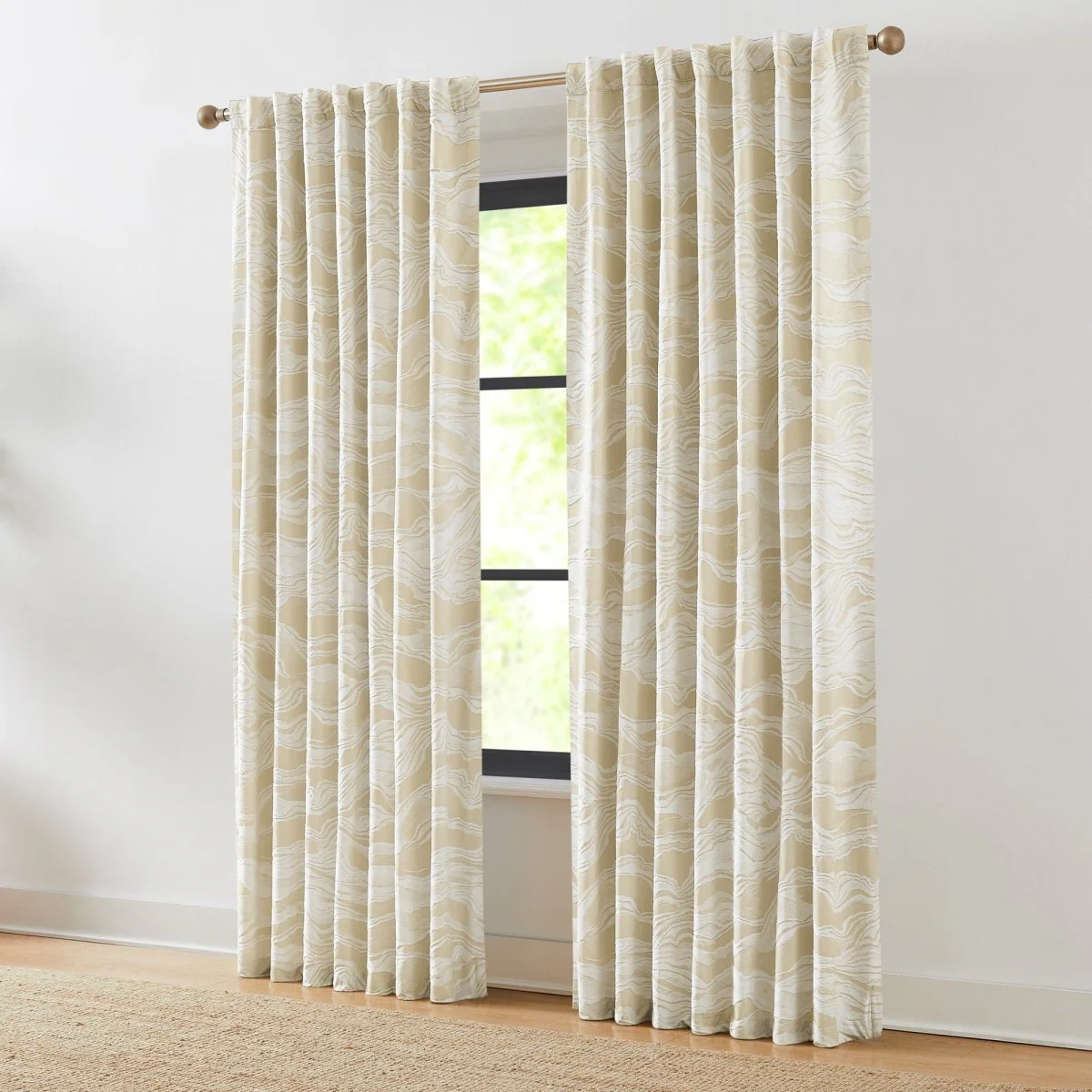 Cascade Wave Blackout Window Curtain Panels - Image 3