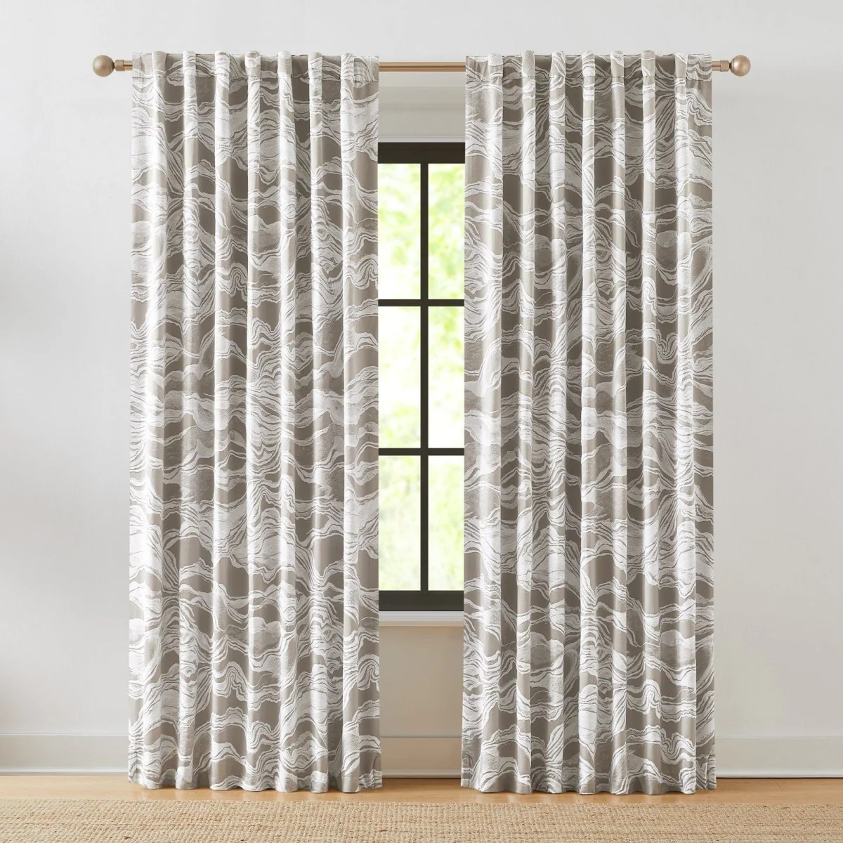 Cascade Wave Blackout Window Curtain Panels - Image 9