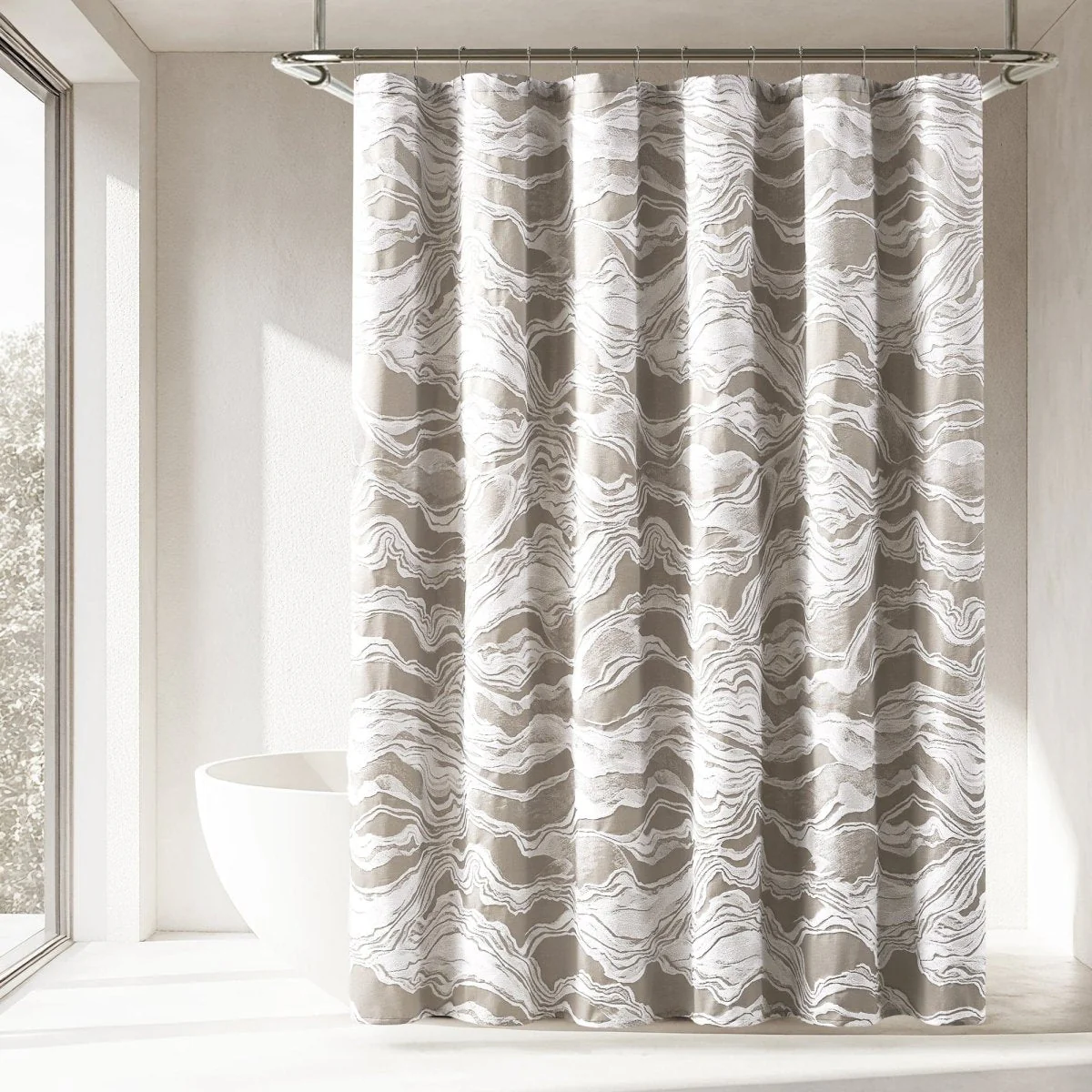 Cascade Wave Shower Curtain - Image 6