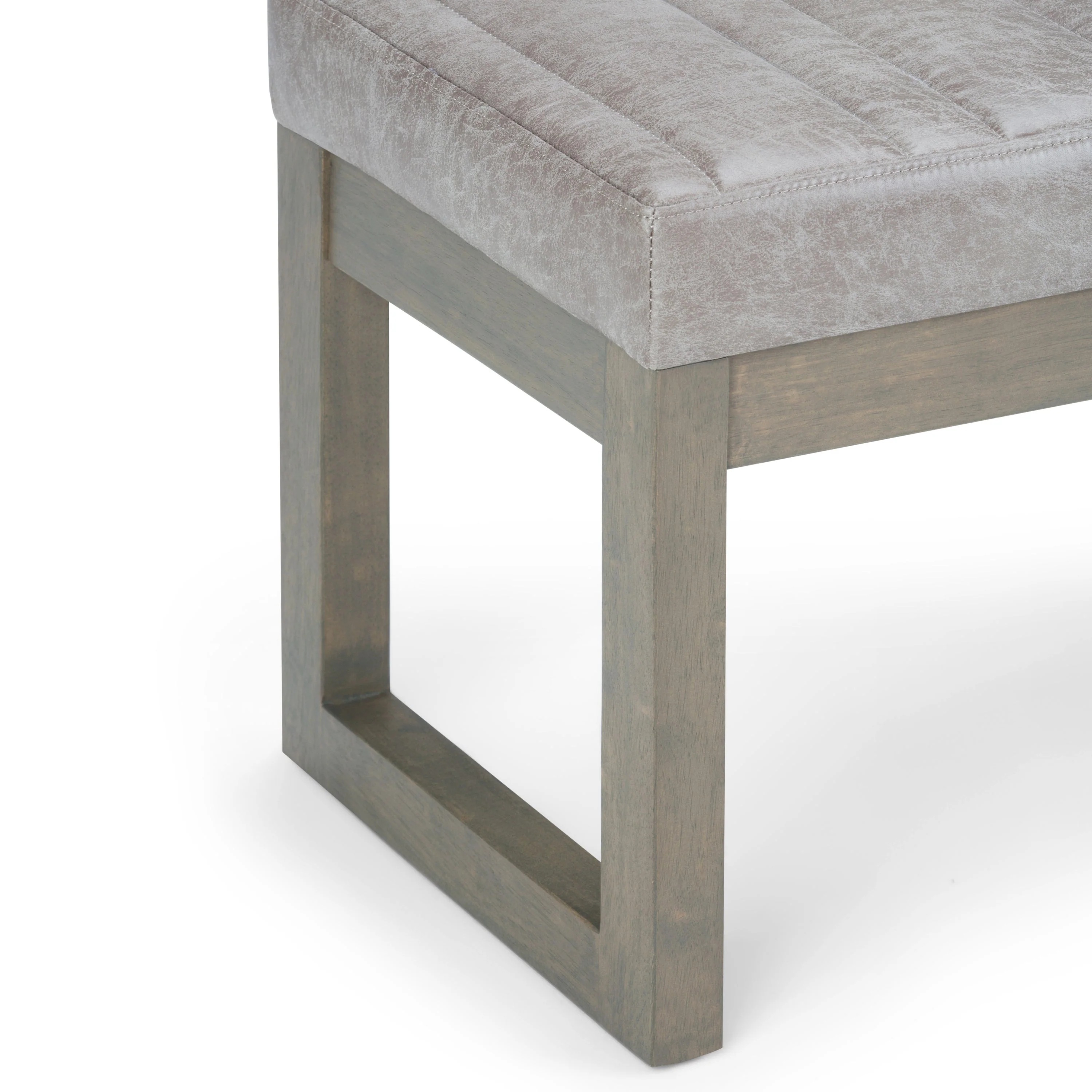 Casey Ottoman Bench - Distressed Grey Taupe - Image 6