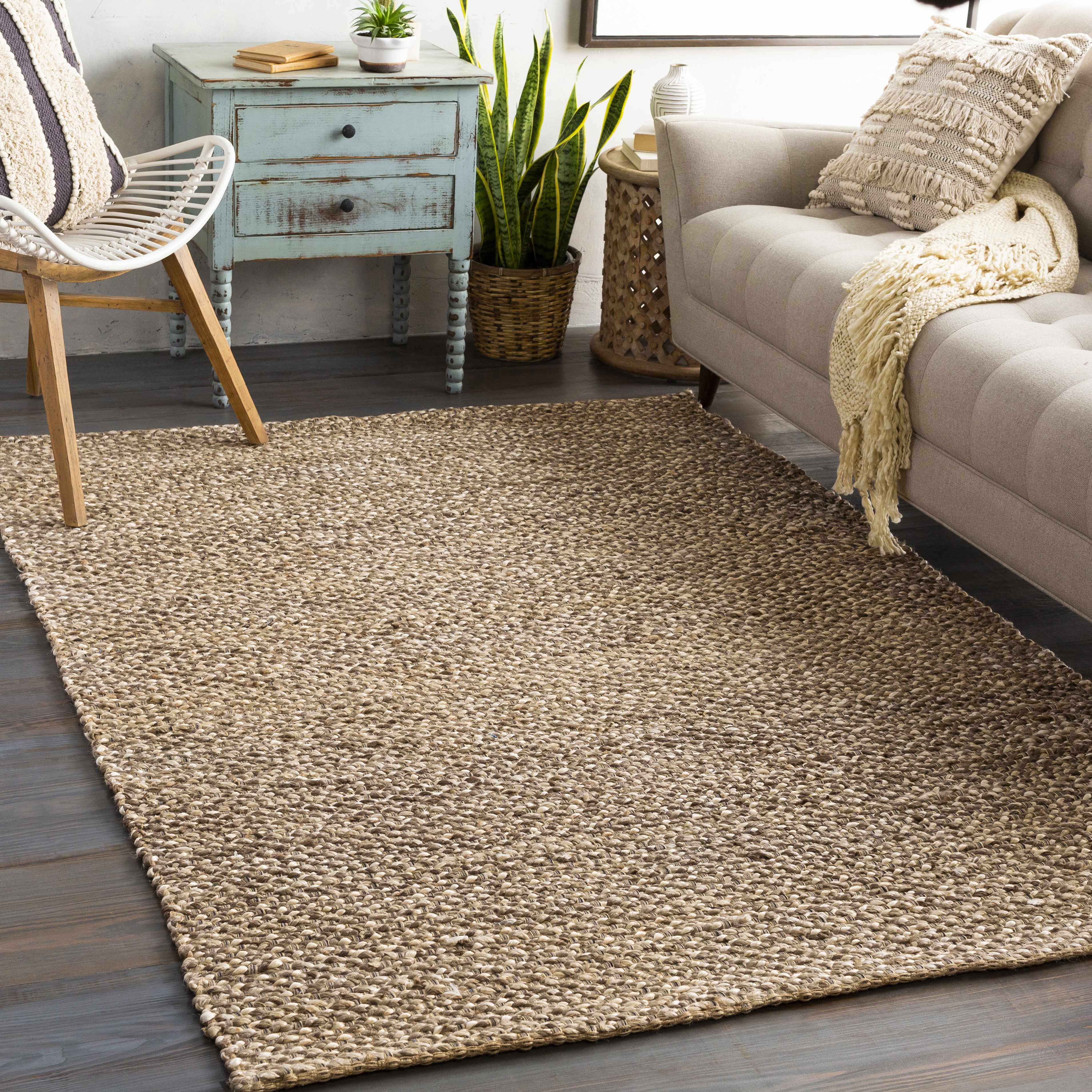 Caspar Hand Woven Natural Jute Rug - Image 8