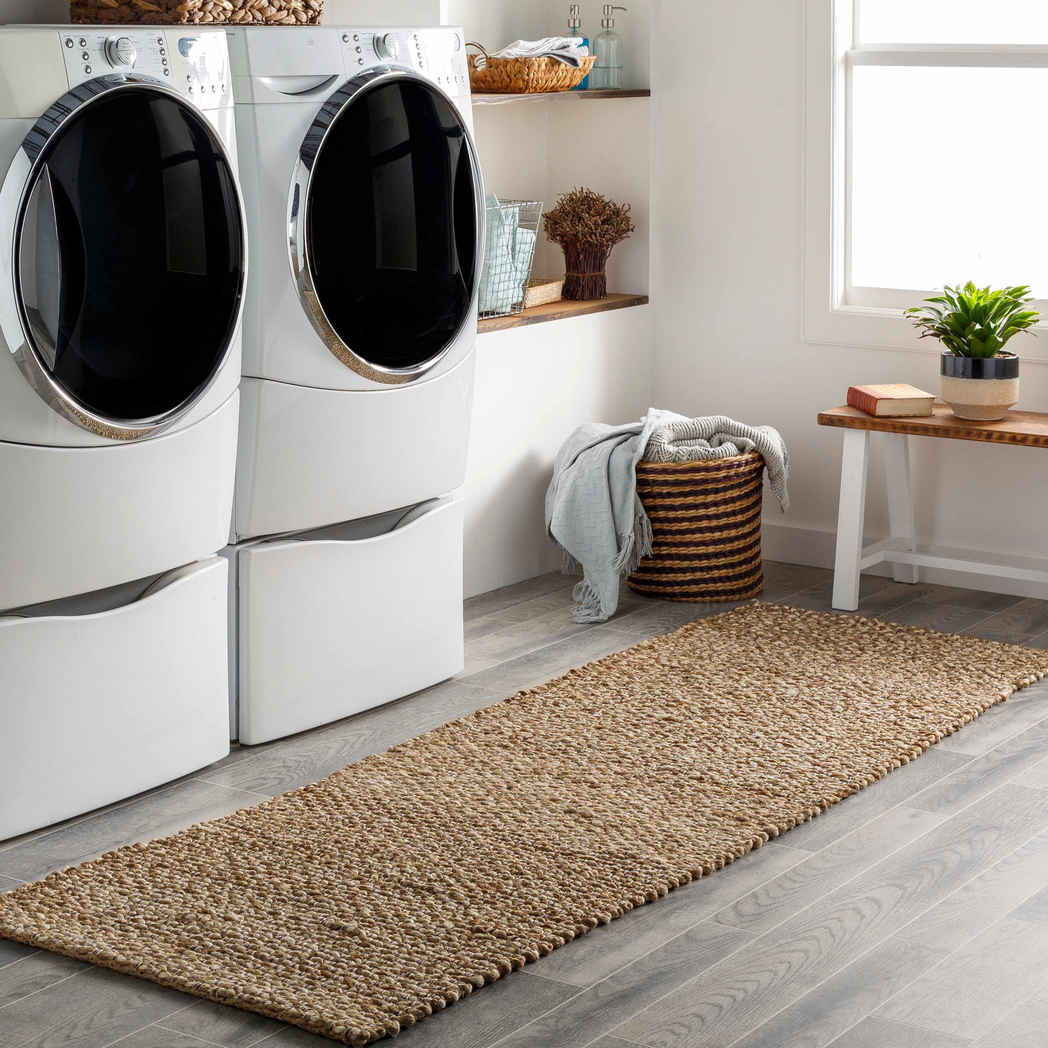 Caspar Hand Woven Natural Jute Rug - Image 9