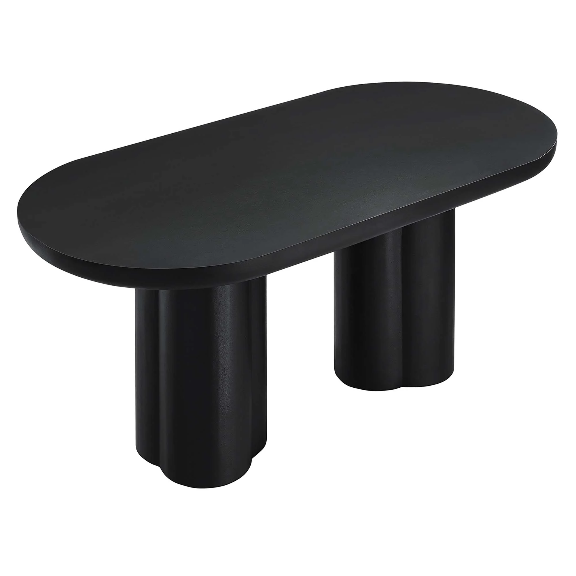 Caspian 72" Oval Concrete Dining Table by Modway - Image 11