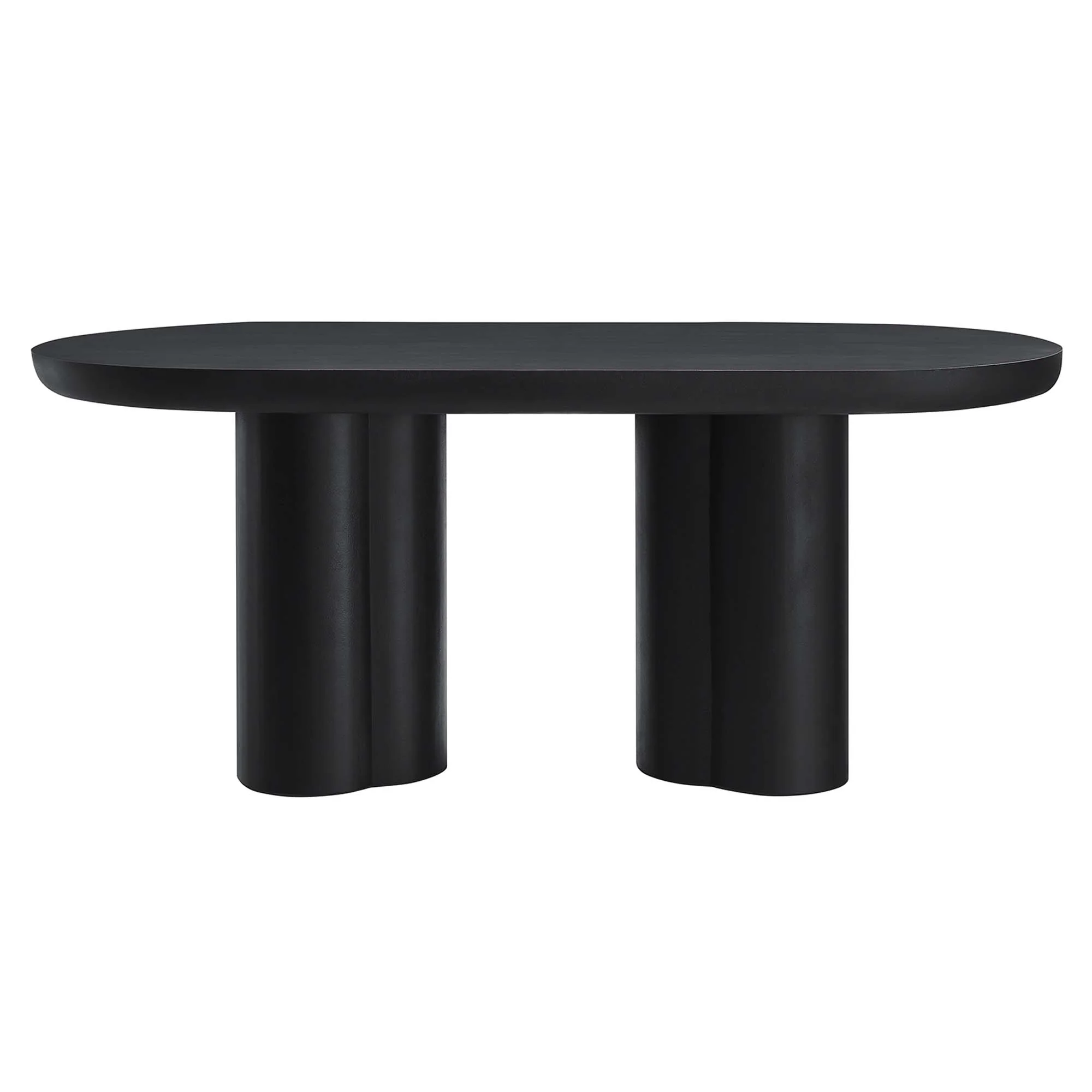 Caspian 72" Oval Concrete Dining Table by Modway - Image 14