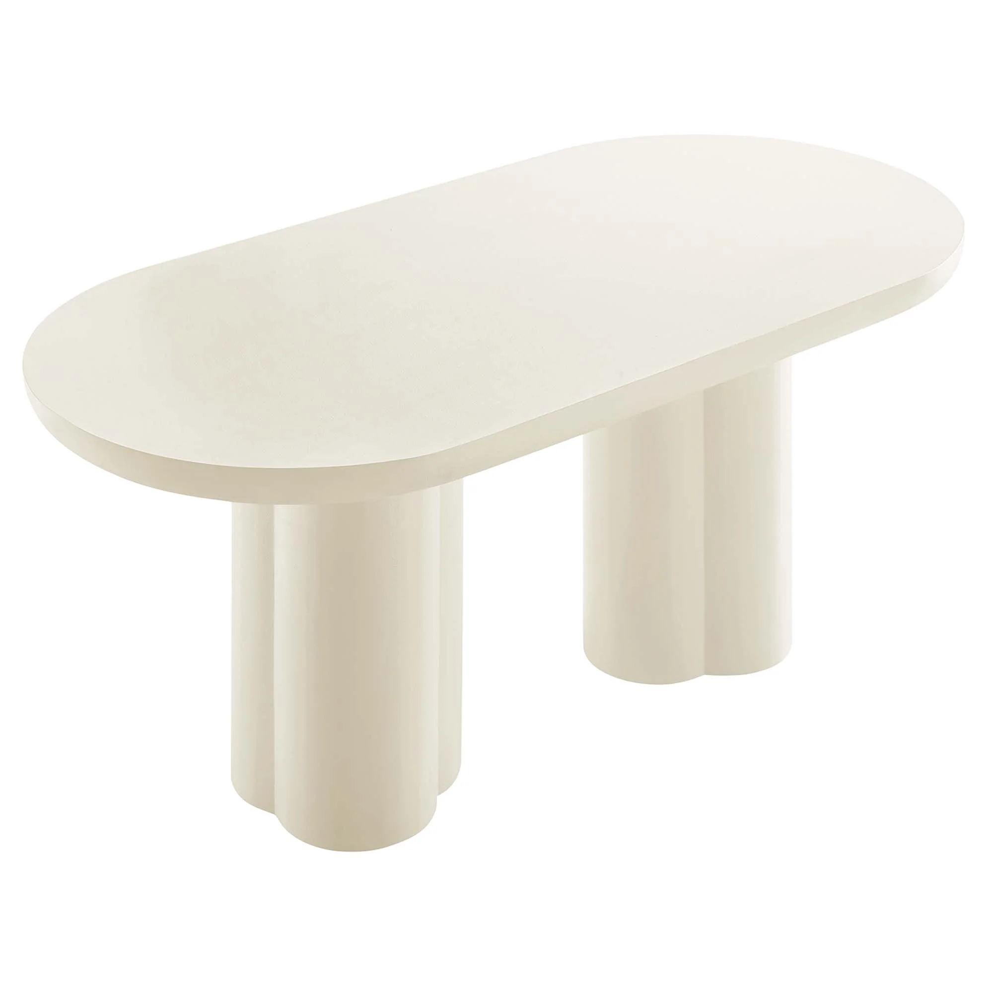 Caspian 72" Oval Concrete Dining Table by Modway - Image 4