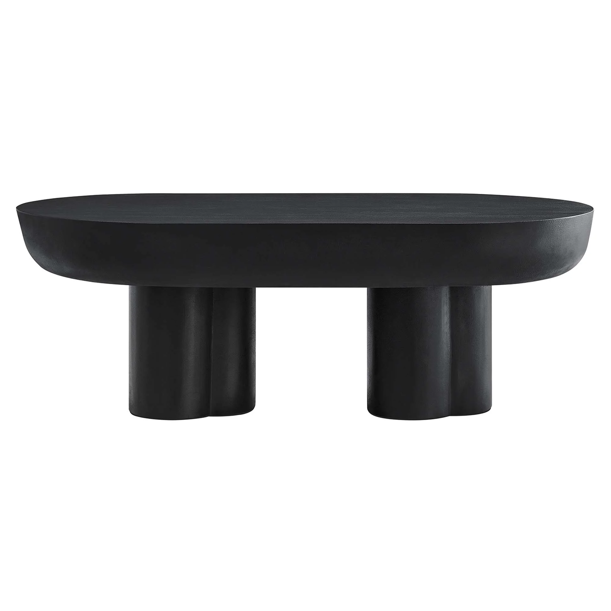 Caspian Oval Concrete Coffee Table by Modway - Image 14