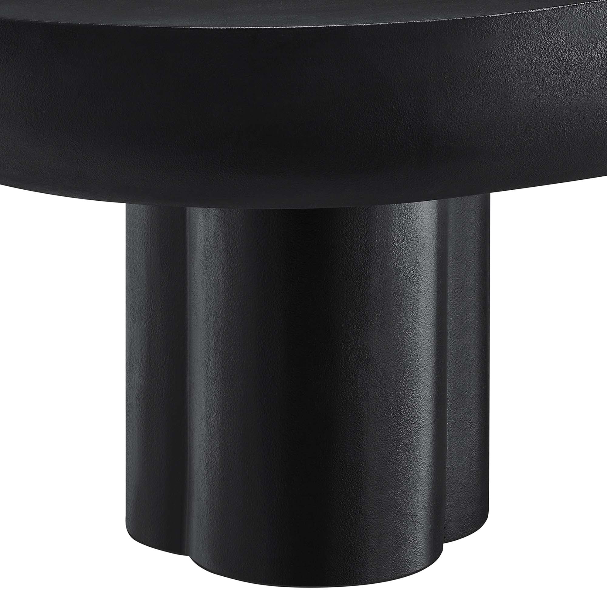 Caspian Oval Concrete Coffee Table by Modway - Image 9