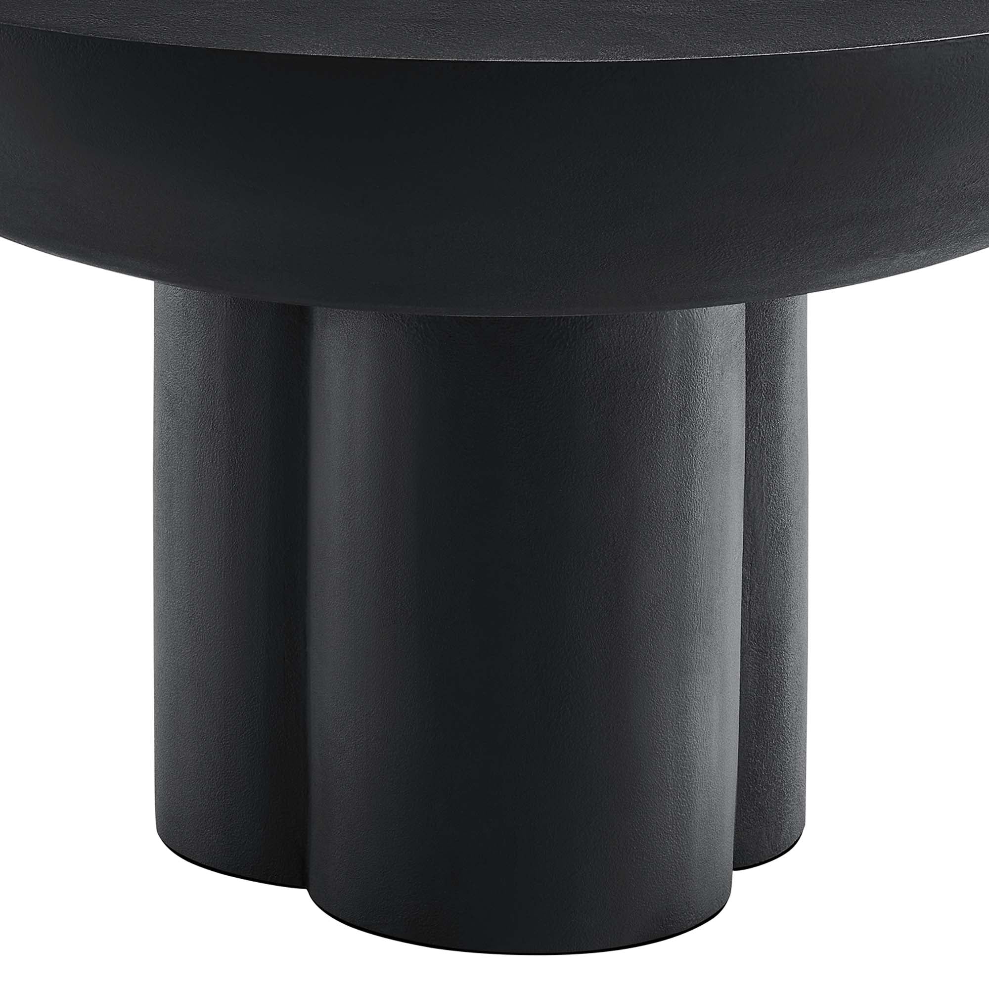 Caspian Round Concrete Coffee Table by Modway - Image 9