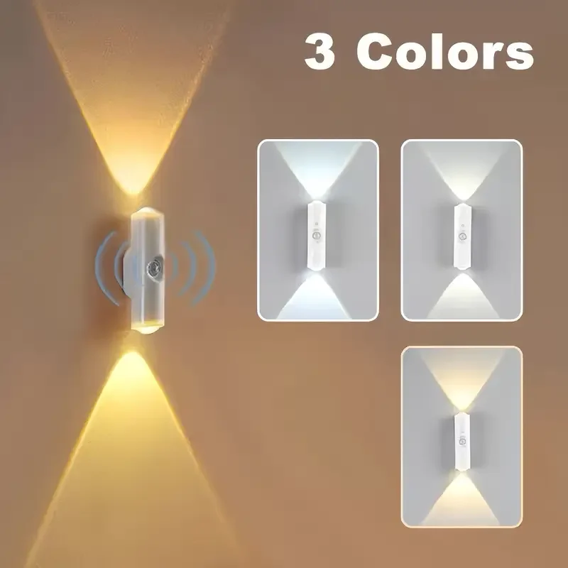 Cat Eye LED Wall Lamp – 2/4PCS Motion Sensor USB Rechargeable Night Light - Image 11