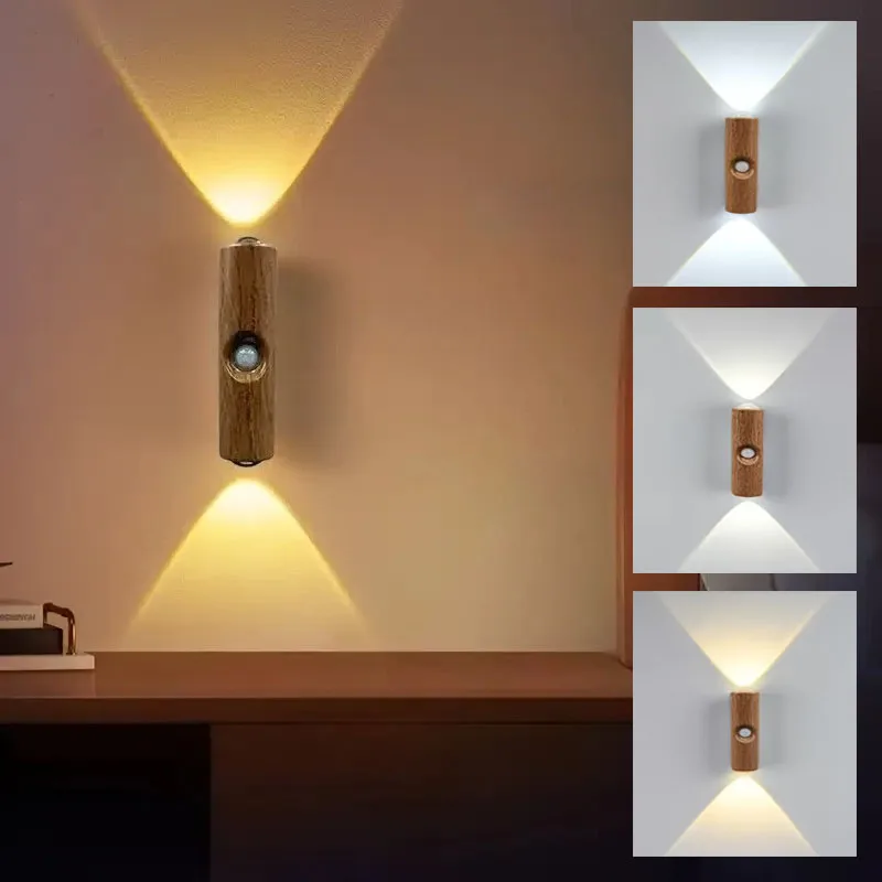 Cat Eye LED Wall Lamp – 2/4PCS Motion Sensor USB Rechargeable Night Light - Image 12