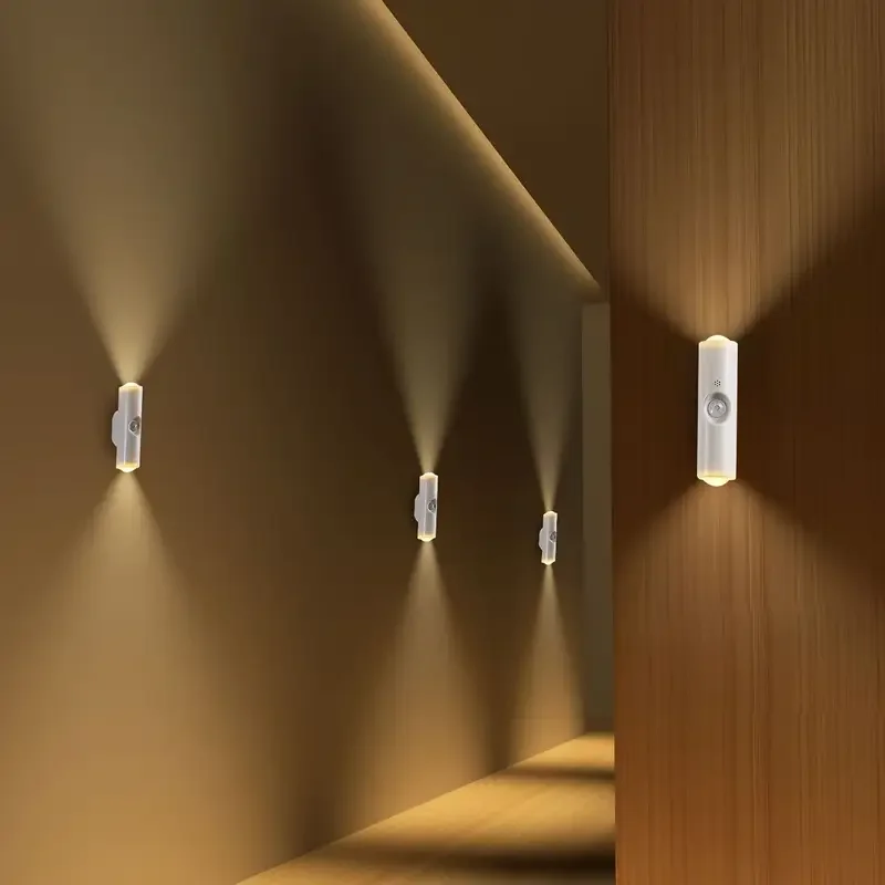 Cat Eye LED Wall Lamp – 2/4PCS Motion Sensor USB Rechargeable Night Light - Image 4
