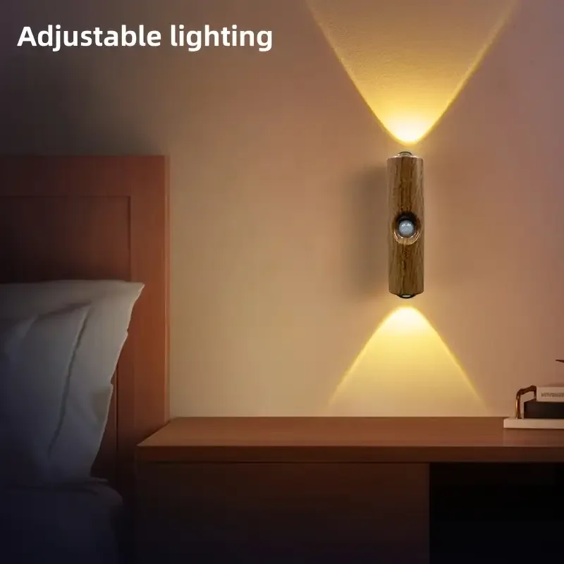 Cat Eye LED Wall Lamp – 2/4PCS Motion Sensor USB Rechargeable Night Light - Image 7