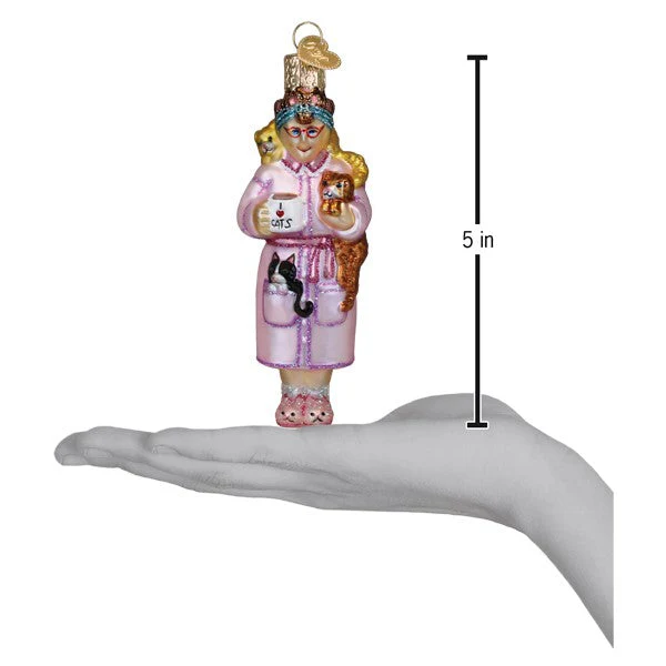 Cat Lady Ornament Christmas Decoration - Image 6