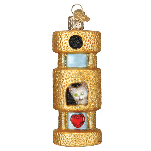Cat Tower Ornament by Old World Christmas - Image 3