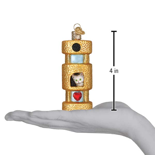 Cat Tower Ornament by Old World Christmas - Image 6