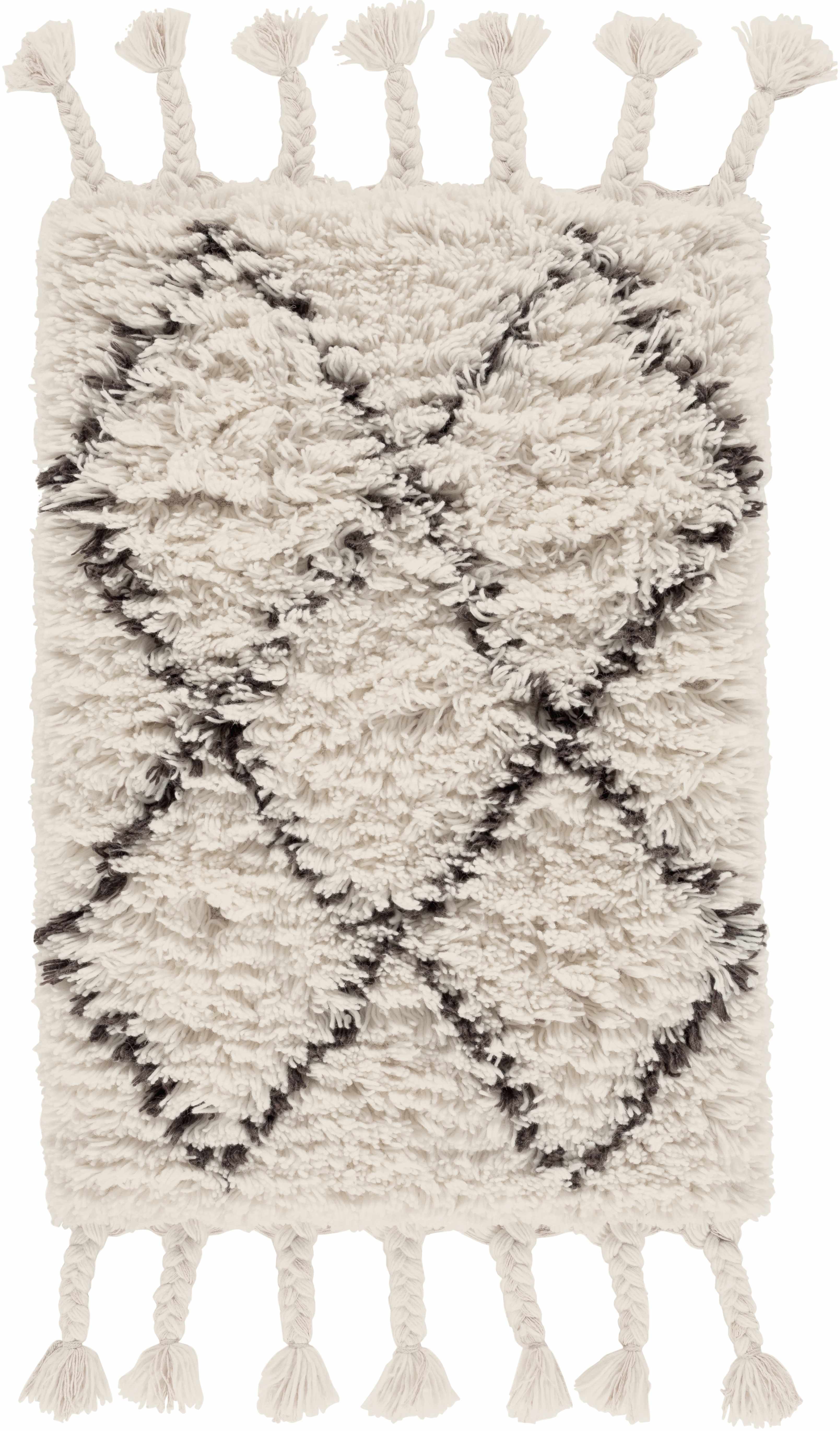 Catoosa White/Black Trellis Wool Rug - Clearance - Image 7
