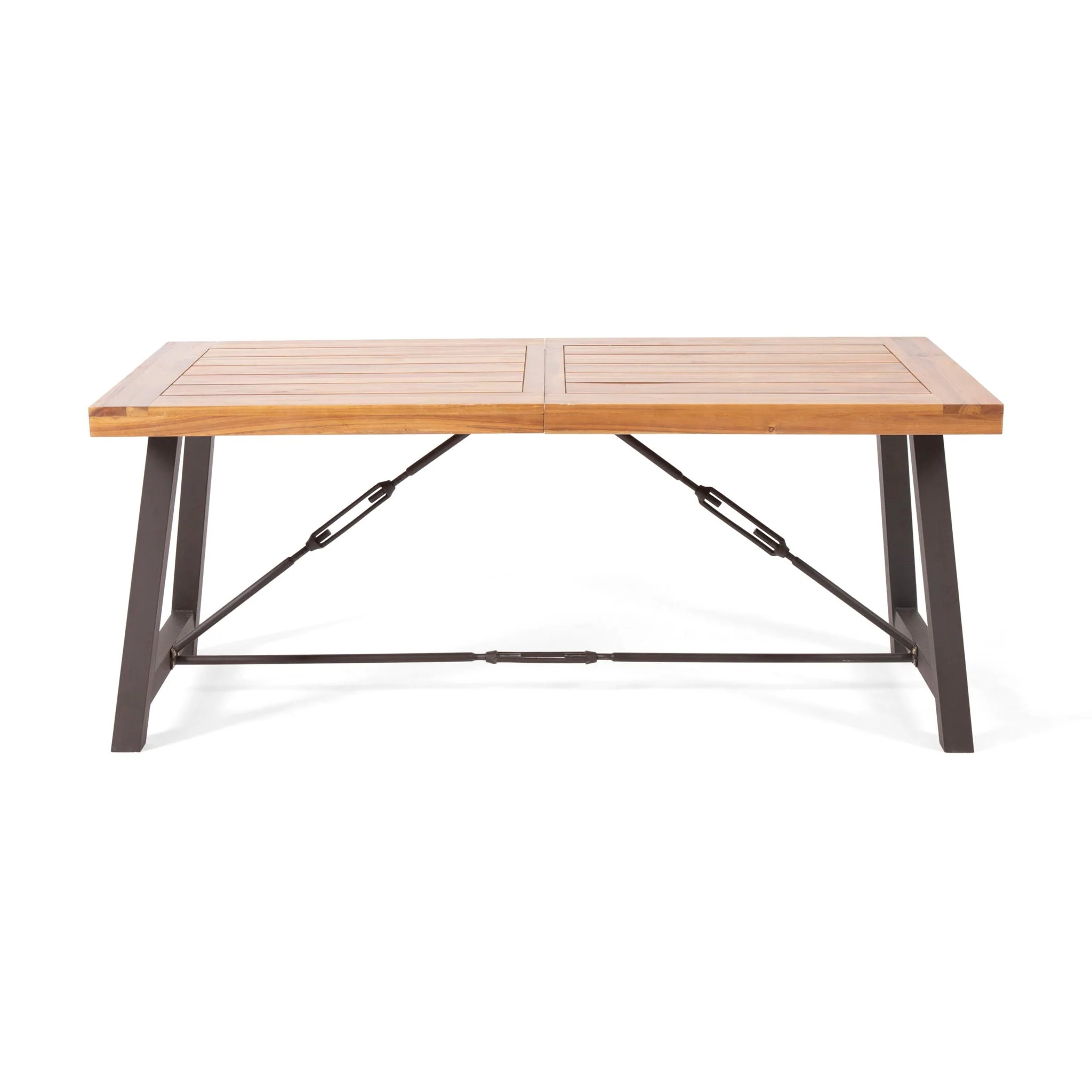 Catriona - 3 Piece Wood Outdoor Dining Set - Teak - Image 4