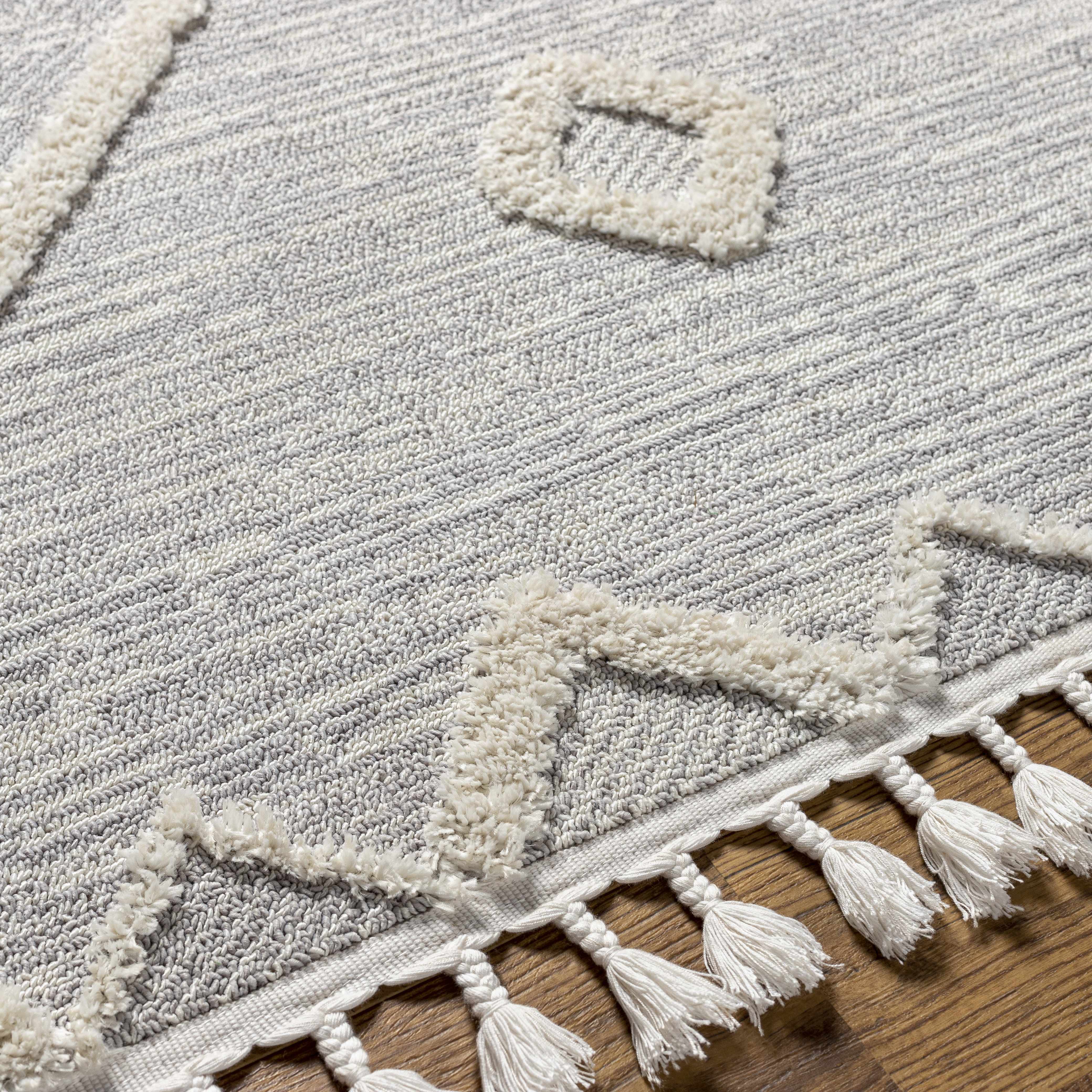 Cauldwell High/Low Pile Rug with Tassels - Clearance - Image 12
