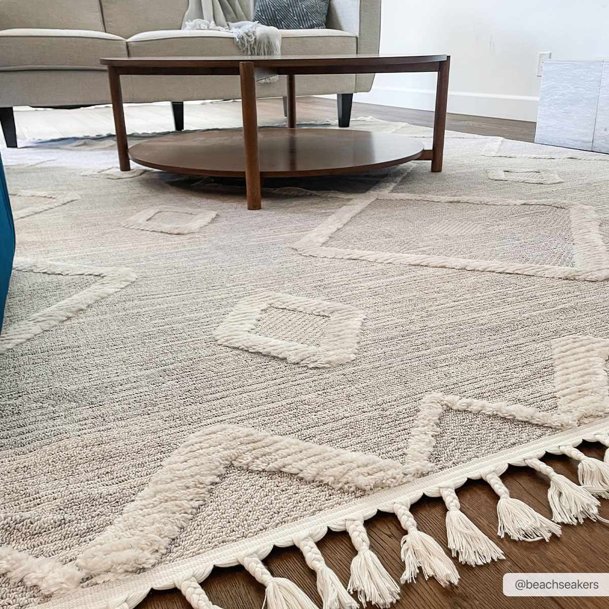 Cauldwell High/Low Pile Rug with Tassels - Clearance - Image 5