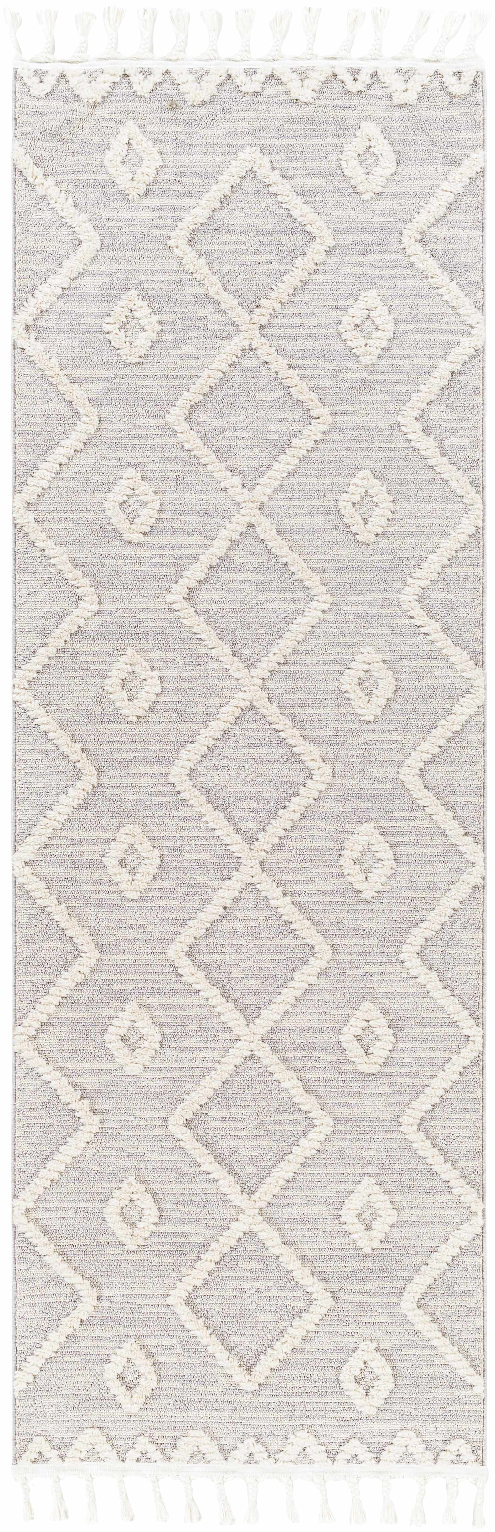 Cauldwell High/Low Pile Rug with Tassels - Clearance - Image 8