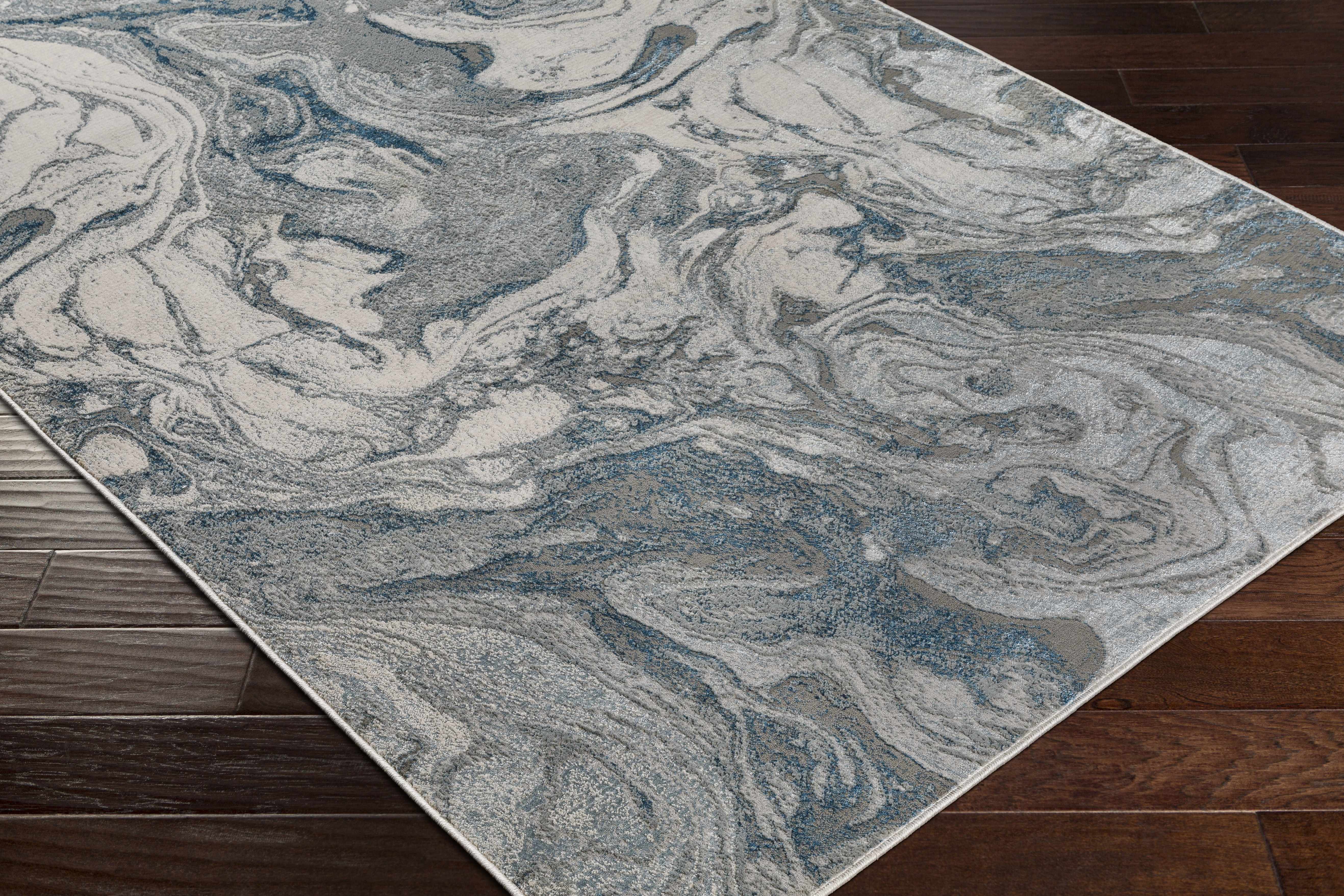 Cave Blue Marble Rug - Clearance - Image 3