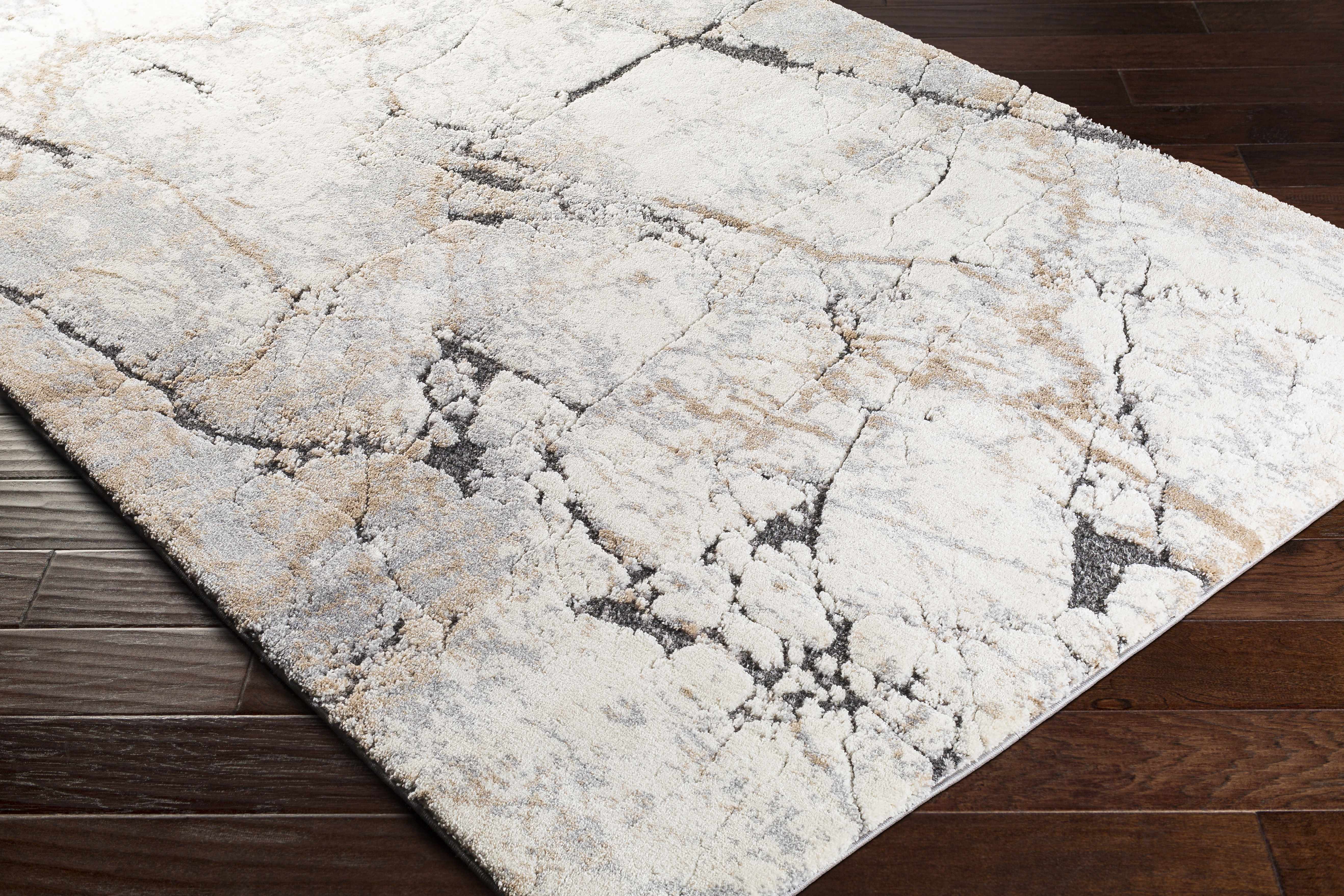 Cavetown Gray Marble Thick Rug - Image 8