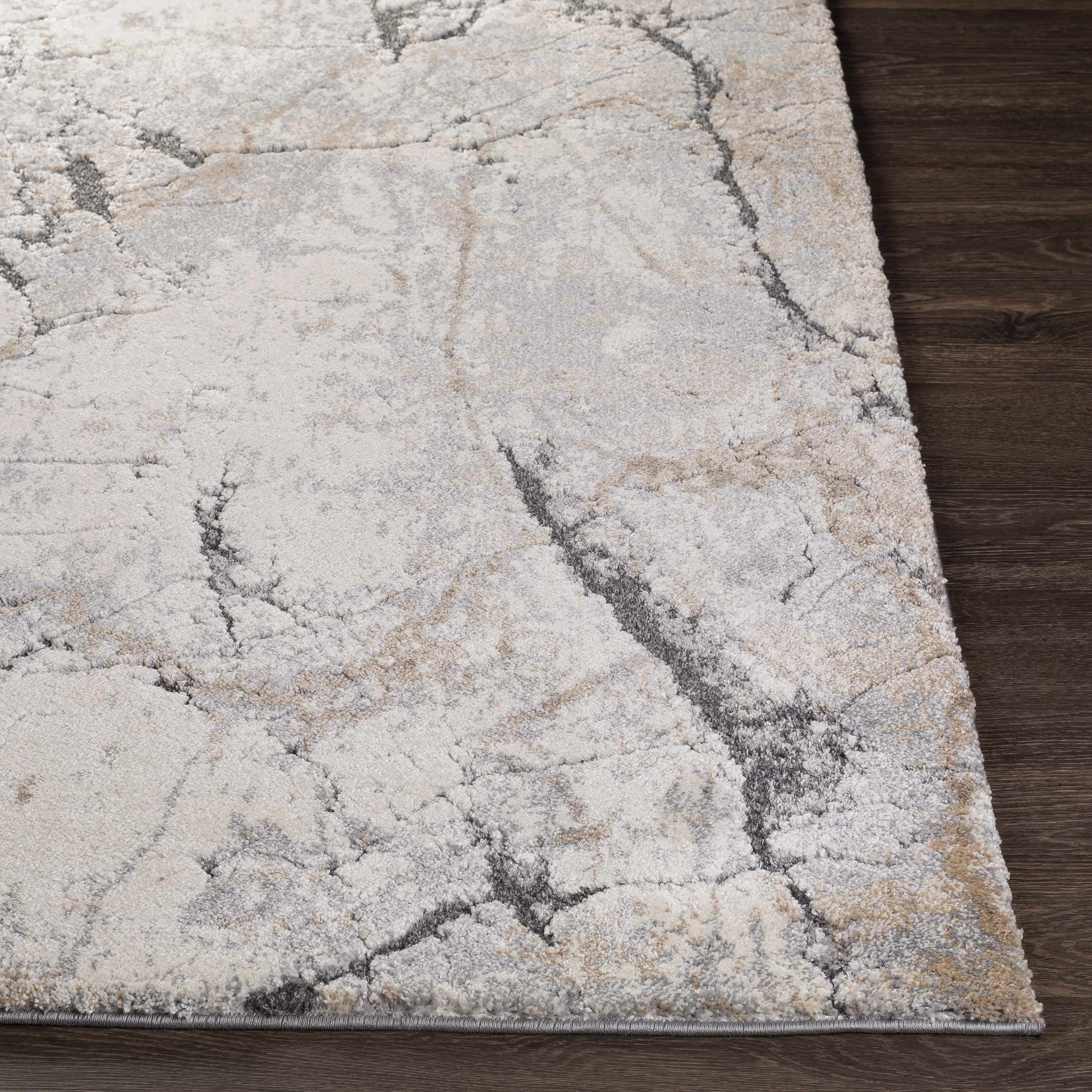Cavetown Gray Marble Thick Rug - Image 9