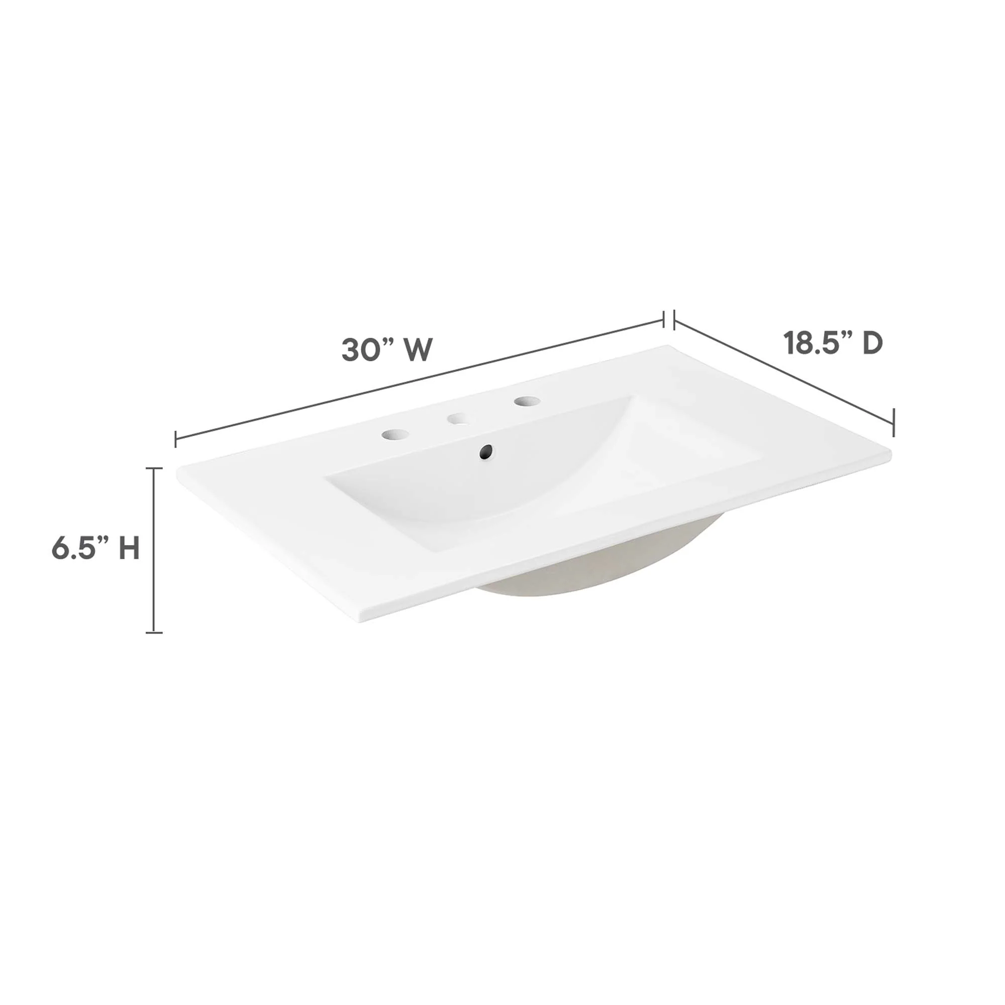 Cayman 30" Bathroom Sink by Modway - Image 3