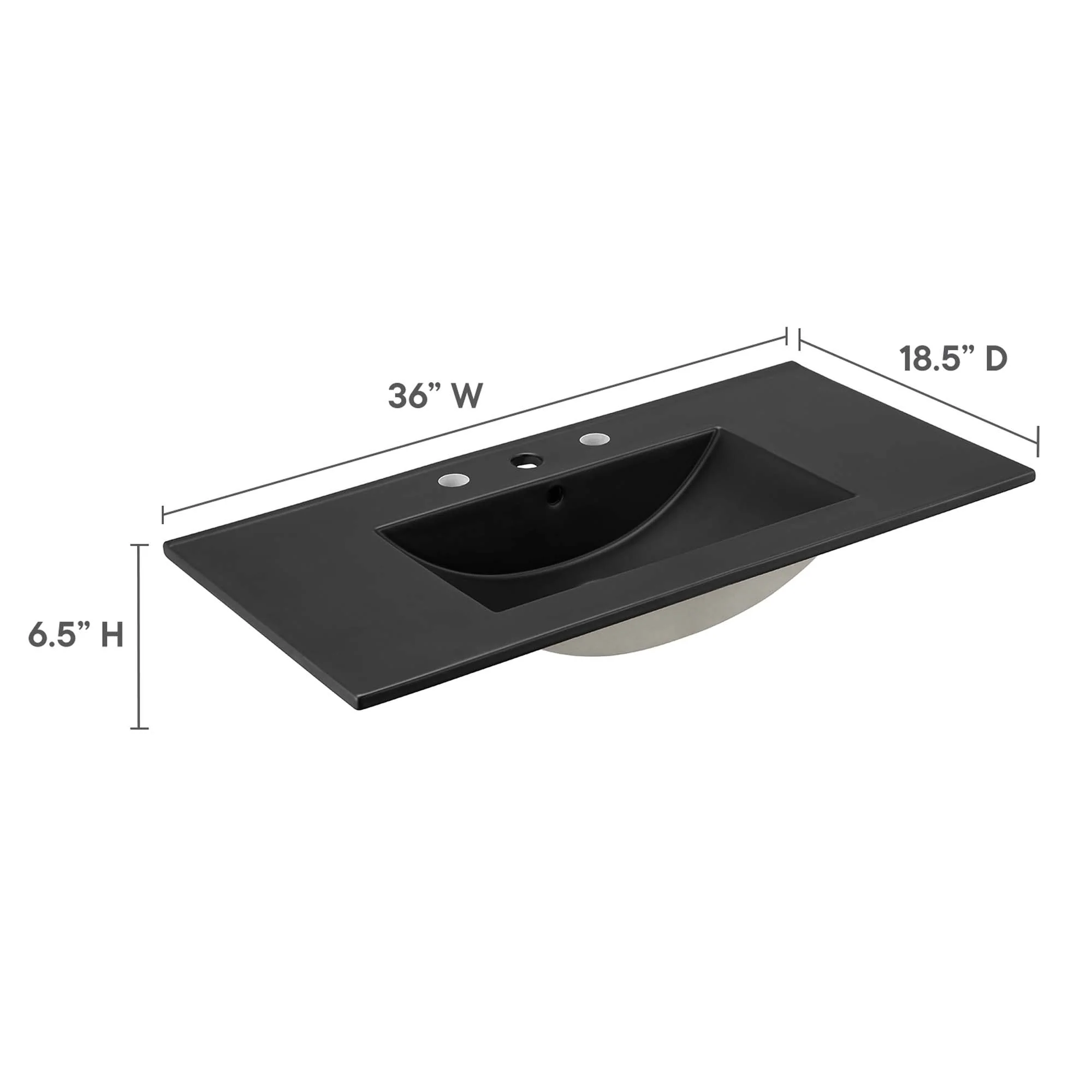 Cayman 36" Bathroom Sink by Modway - Image 3