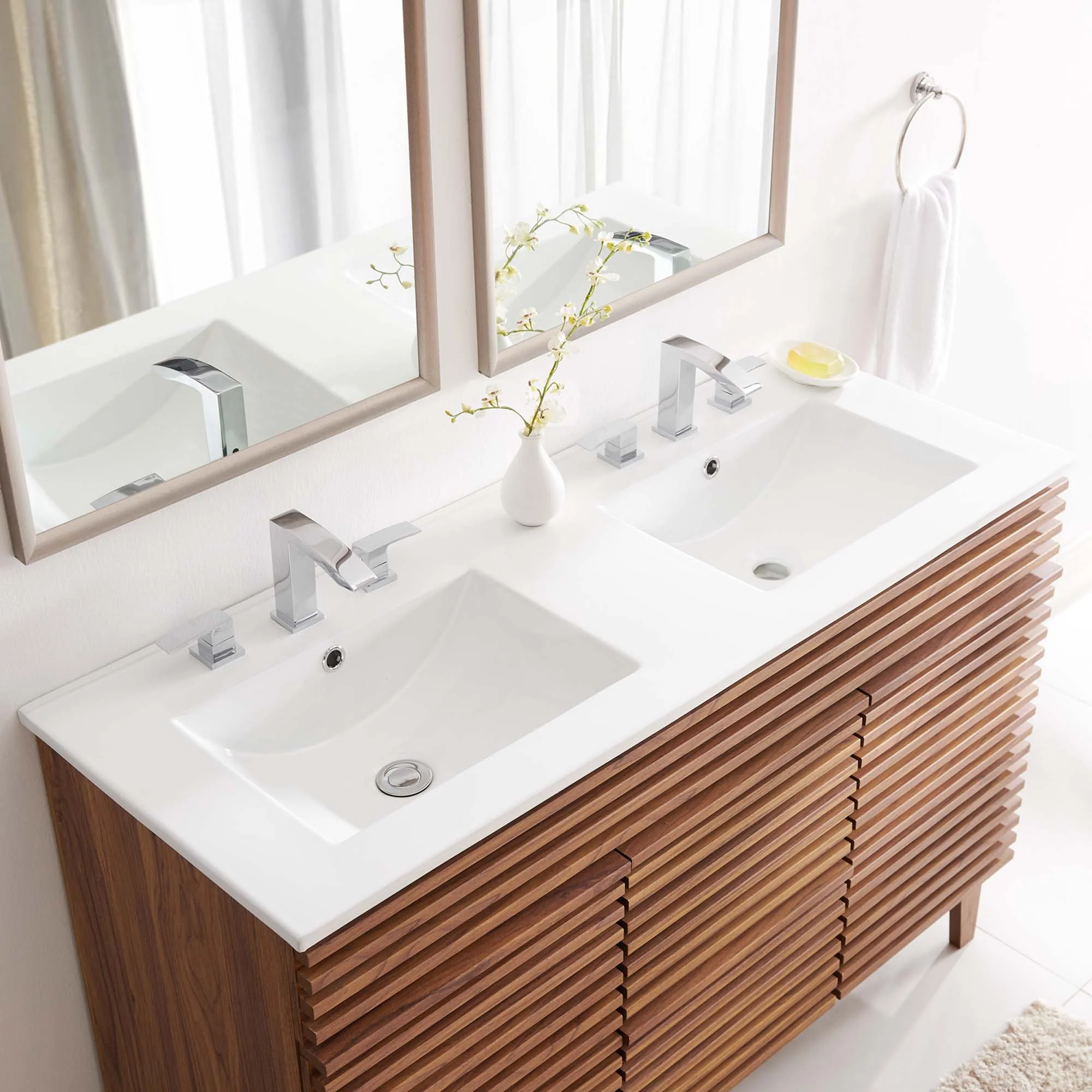 Cayman 48" Double Basin Bathroom Sink by Modway - Image 3