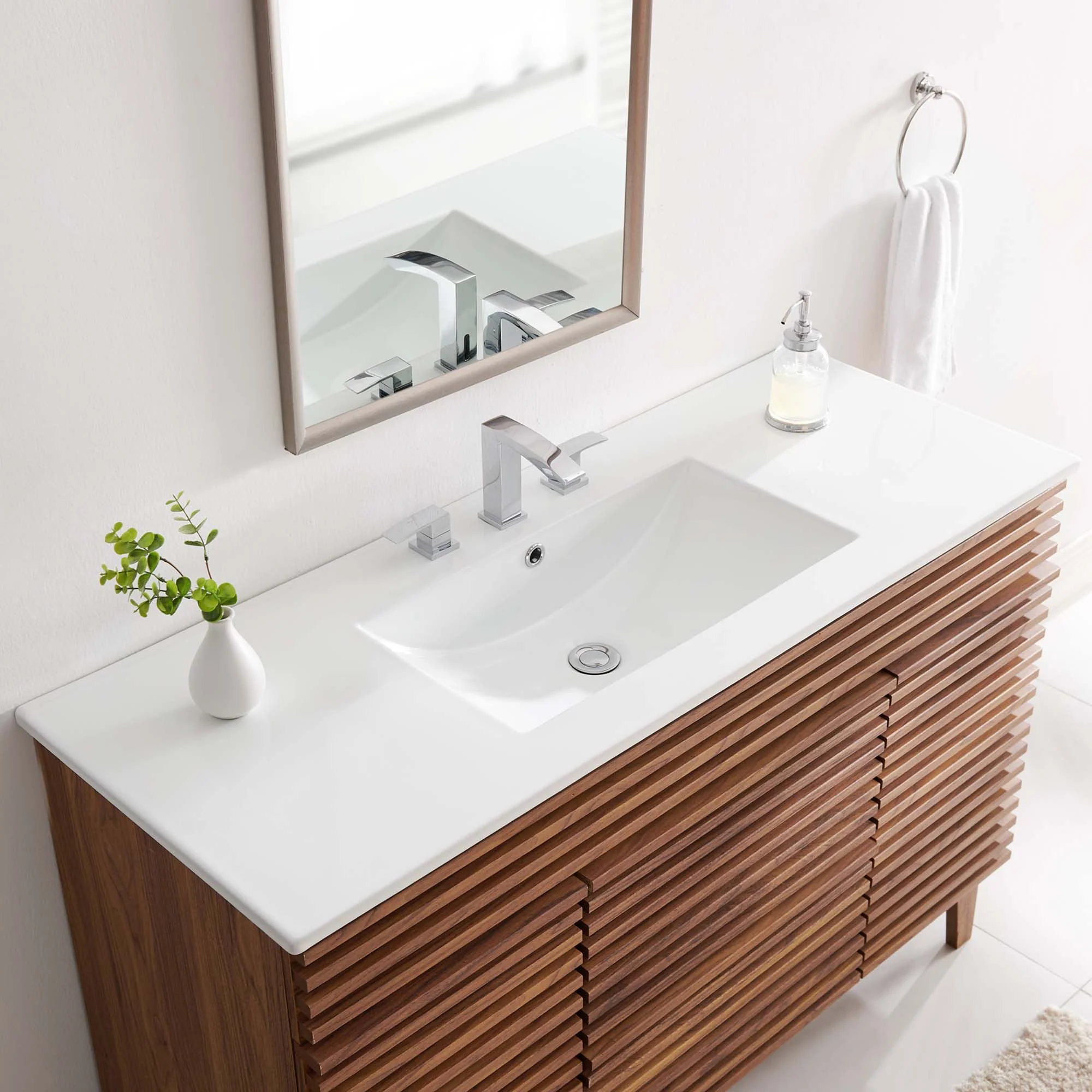 Cayman 48" Single Basin Bathroom Sink by Modway - Image 3