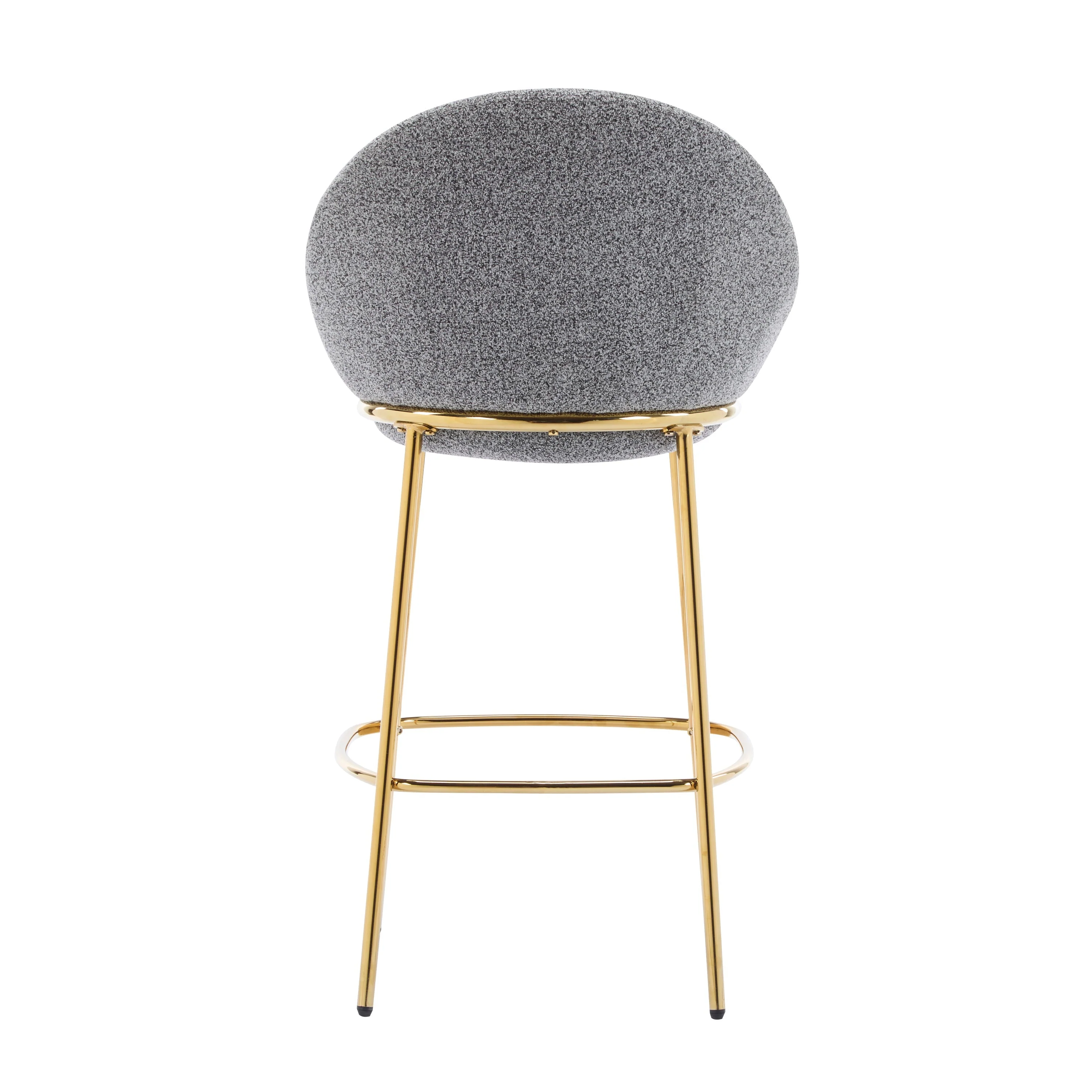 Celano Indoor Metal Upholstered Barstool Set of 2 - Image 8