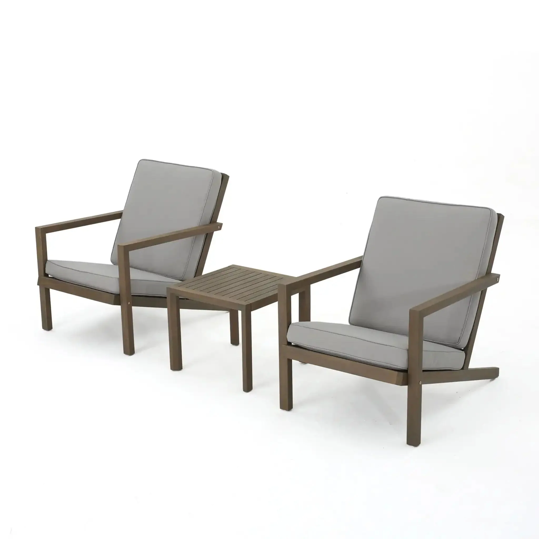 Celestaria - 3 Piece Outdoor Chat Set With Adirondack Chairs, Cushions And Side Table - Image 2