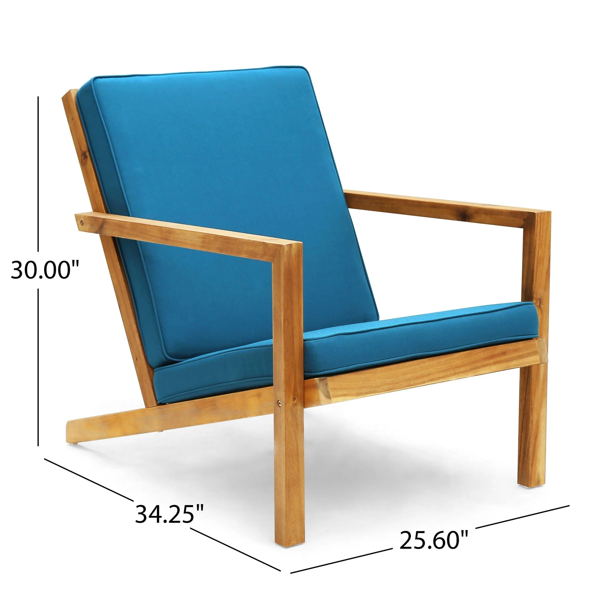 Celestaria - 3 Piece Outdoor Chat Set With Adirondack Chairs, Cushions And Side Table - Image 3
