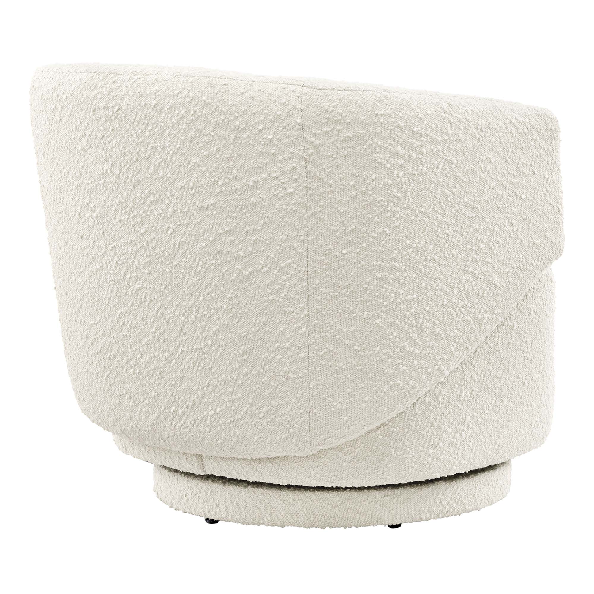 Celestia Boucle Fabric Swivel Chair by Modway - Image 12