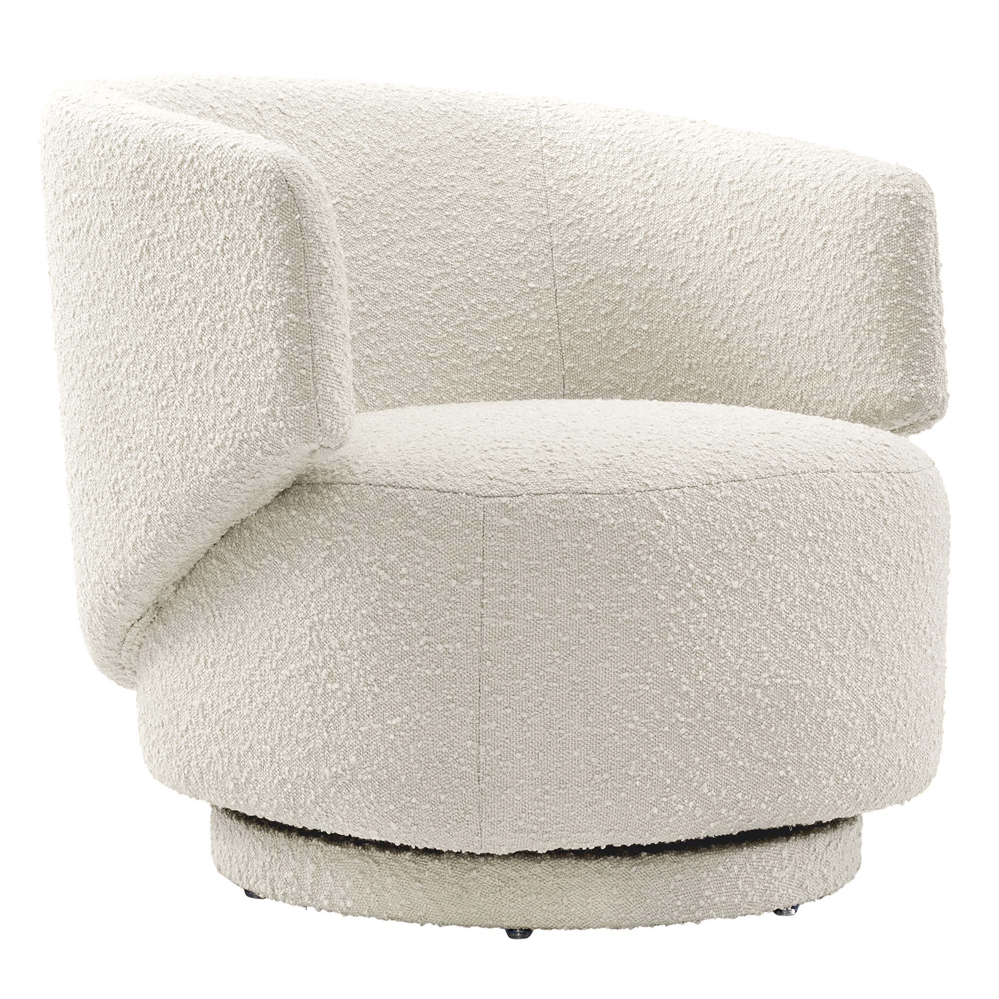 Celestia Boucle Fabric Swivel Chair by Modway - Image 20