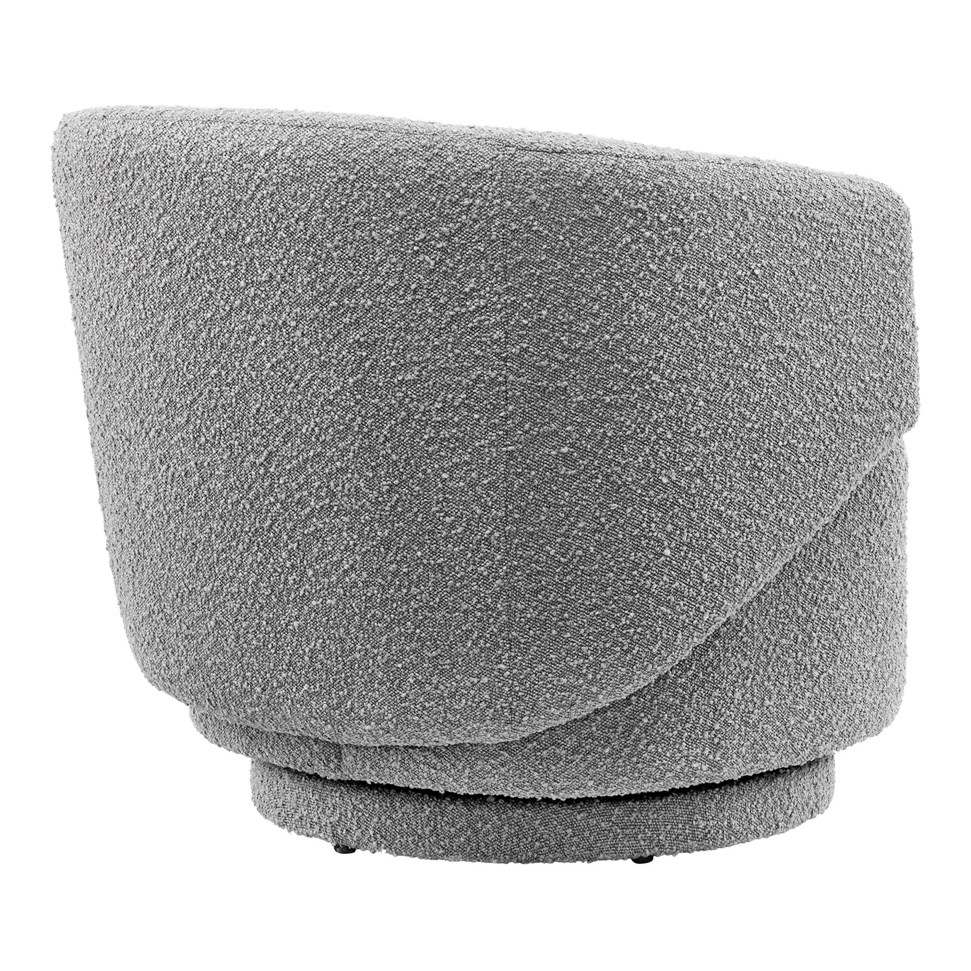 Celestia Boucle Fabric Swivel Chair by Modway - Image 5
