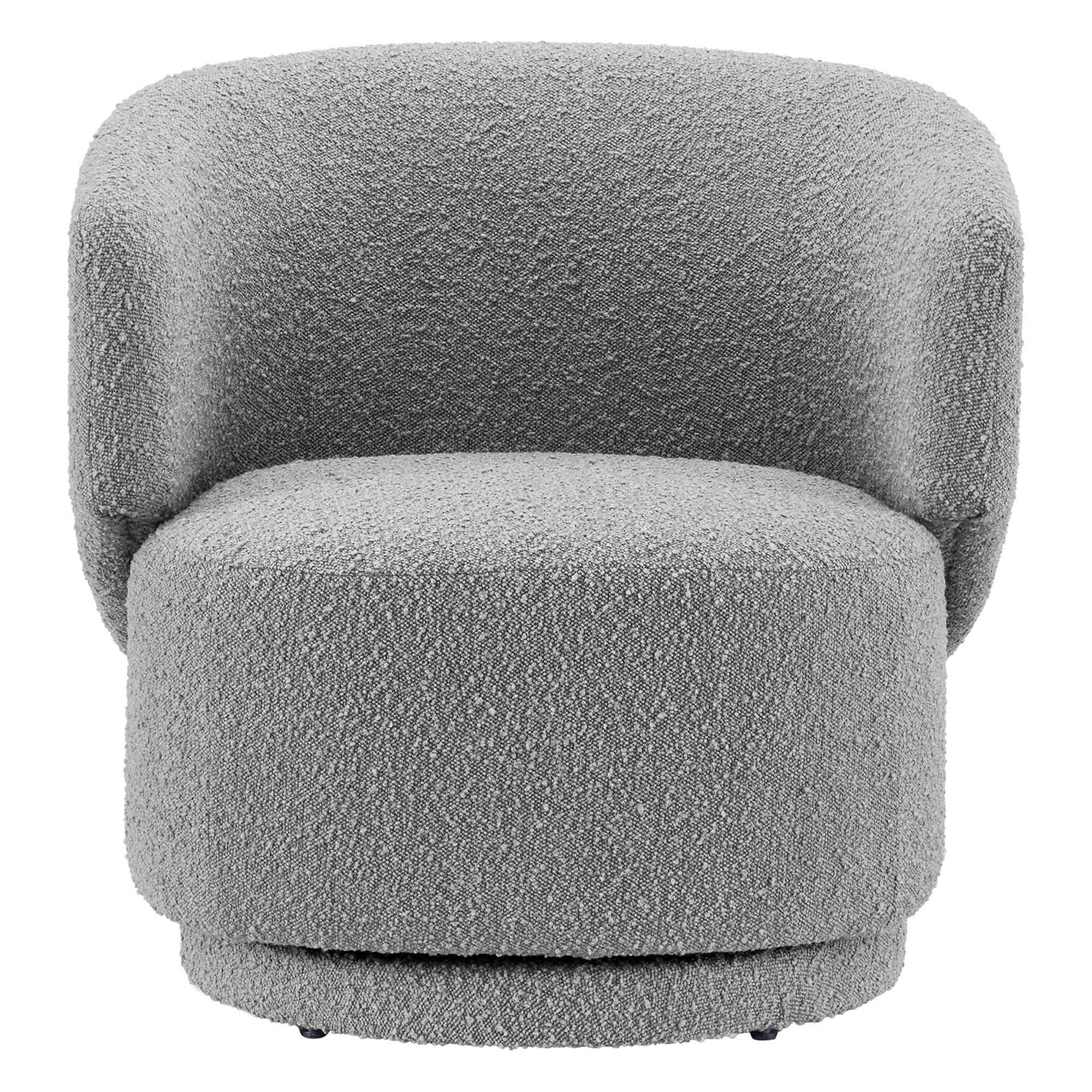 Celestia Boucle Fabric Swivel Chair by Modway - Image 6
